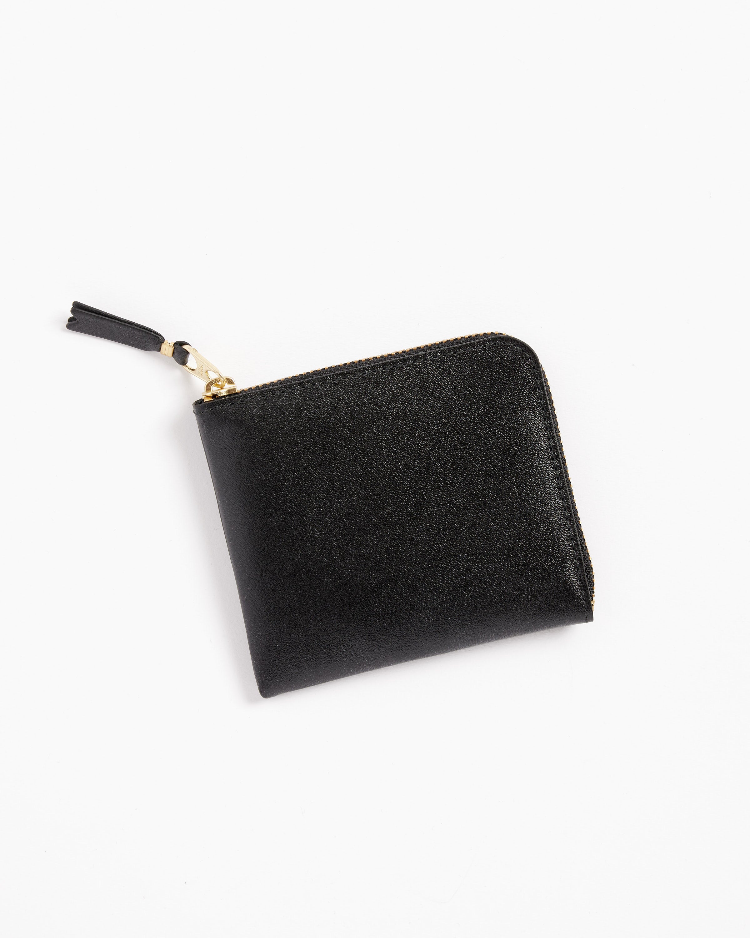 Classic Half Zip Wallet in Black