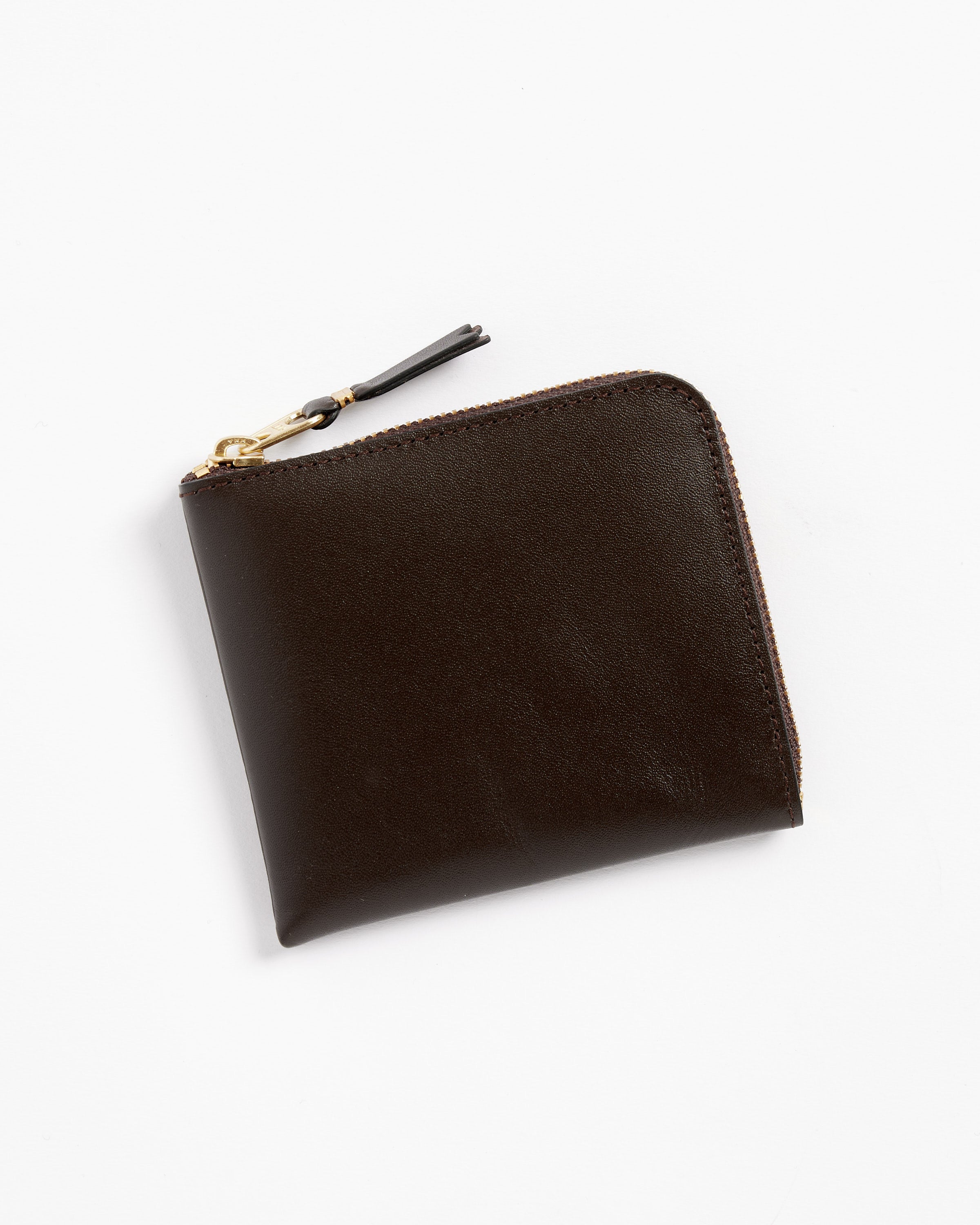 Classic Half Zip Wallet in Brown