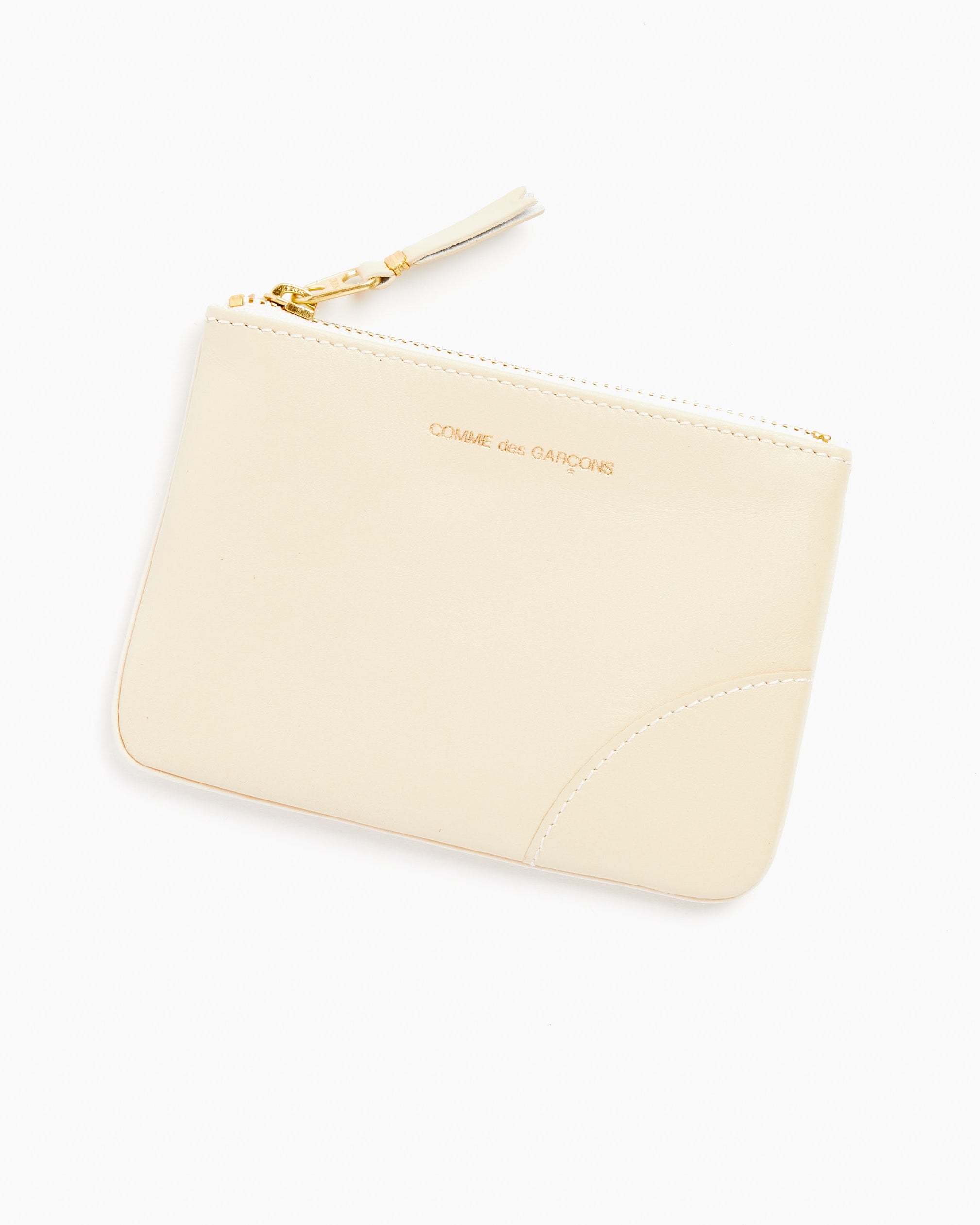 Classic Zip Pouch in Off White
