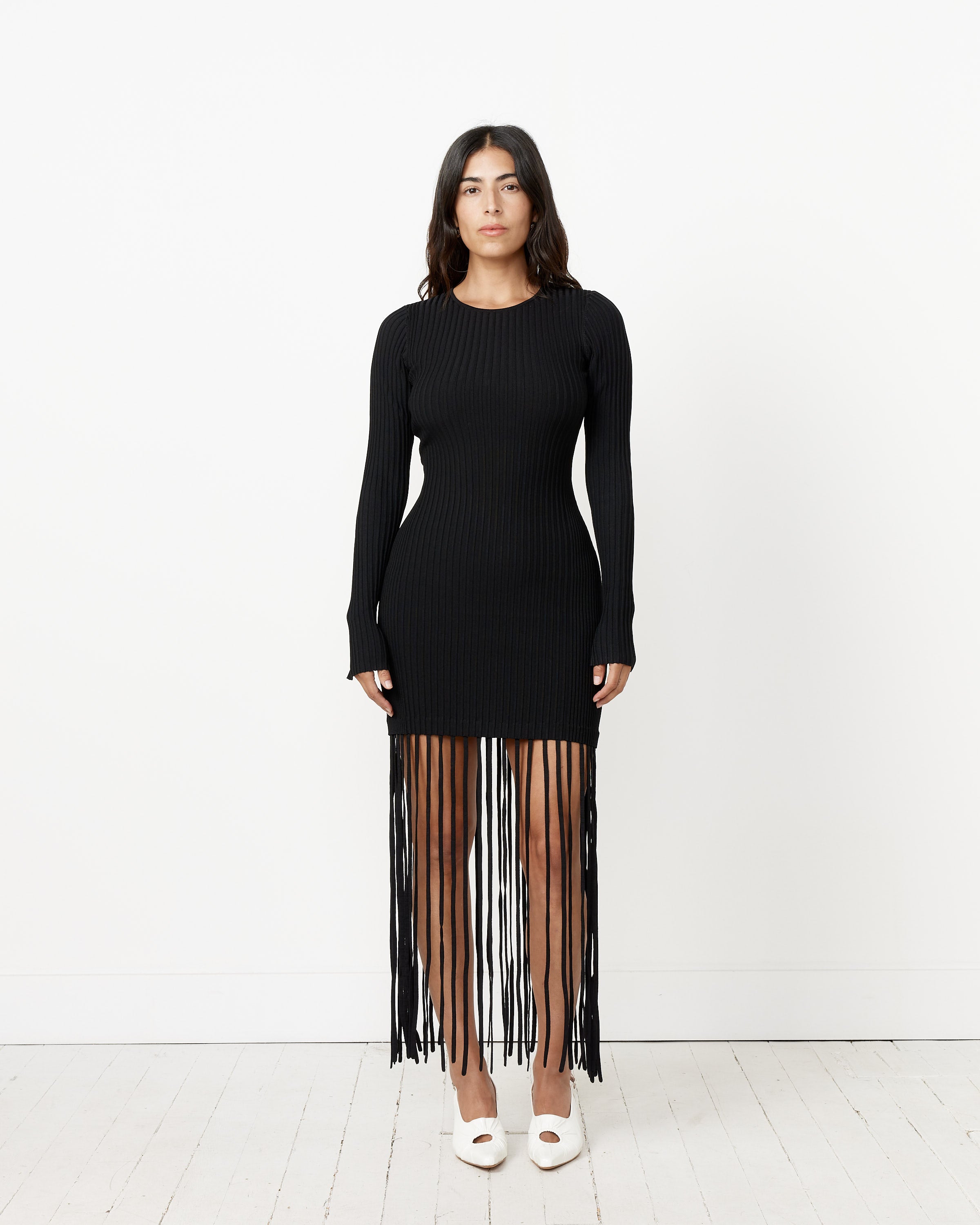 Melange Fringe Mini Dress Melange Fringe Mini Dress