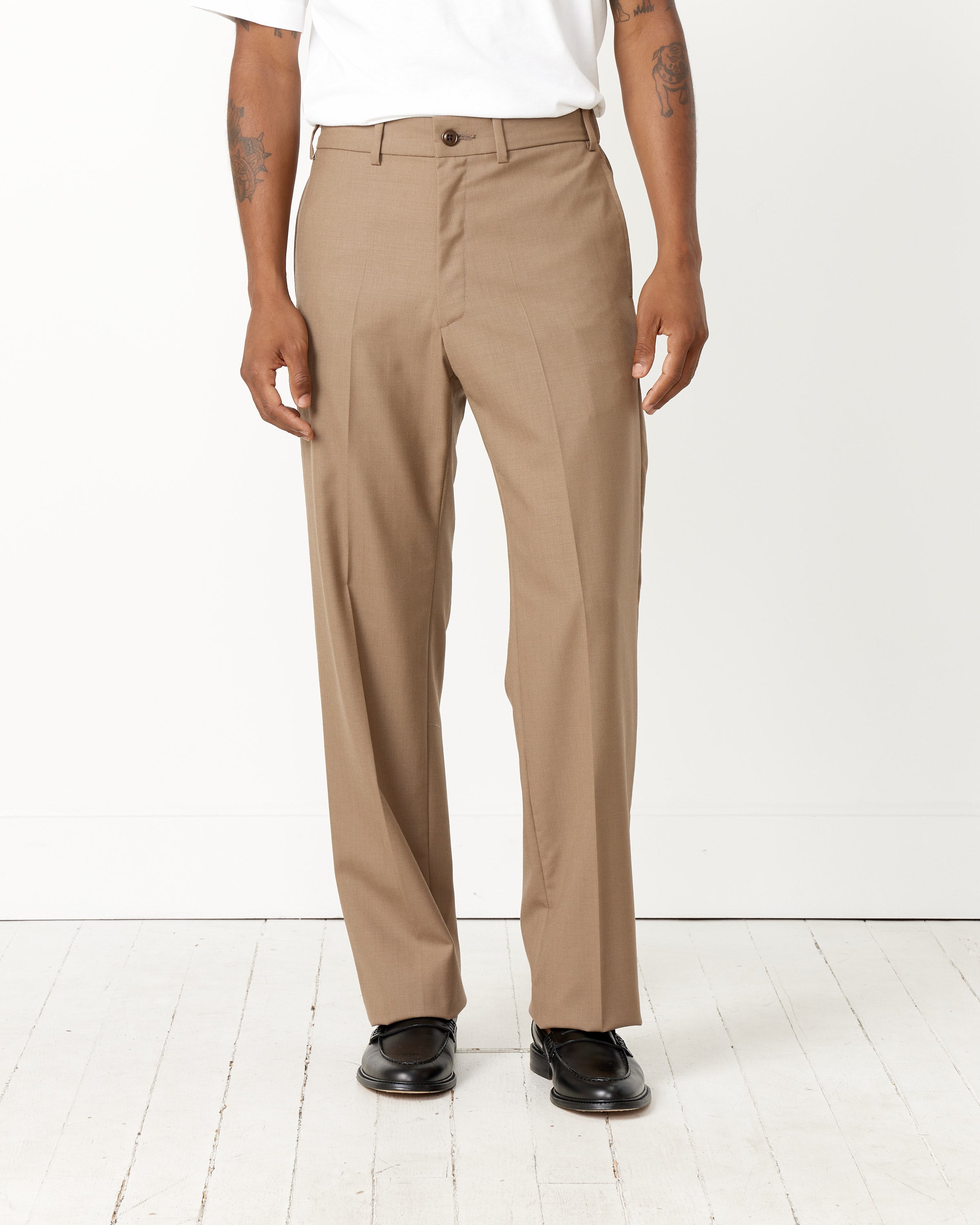 West Coast Tropical Wool Pant in Khaki West Coast Tropical Wool Pant in Khaki