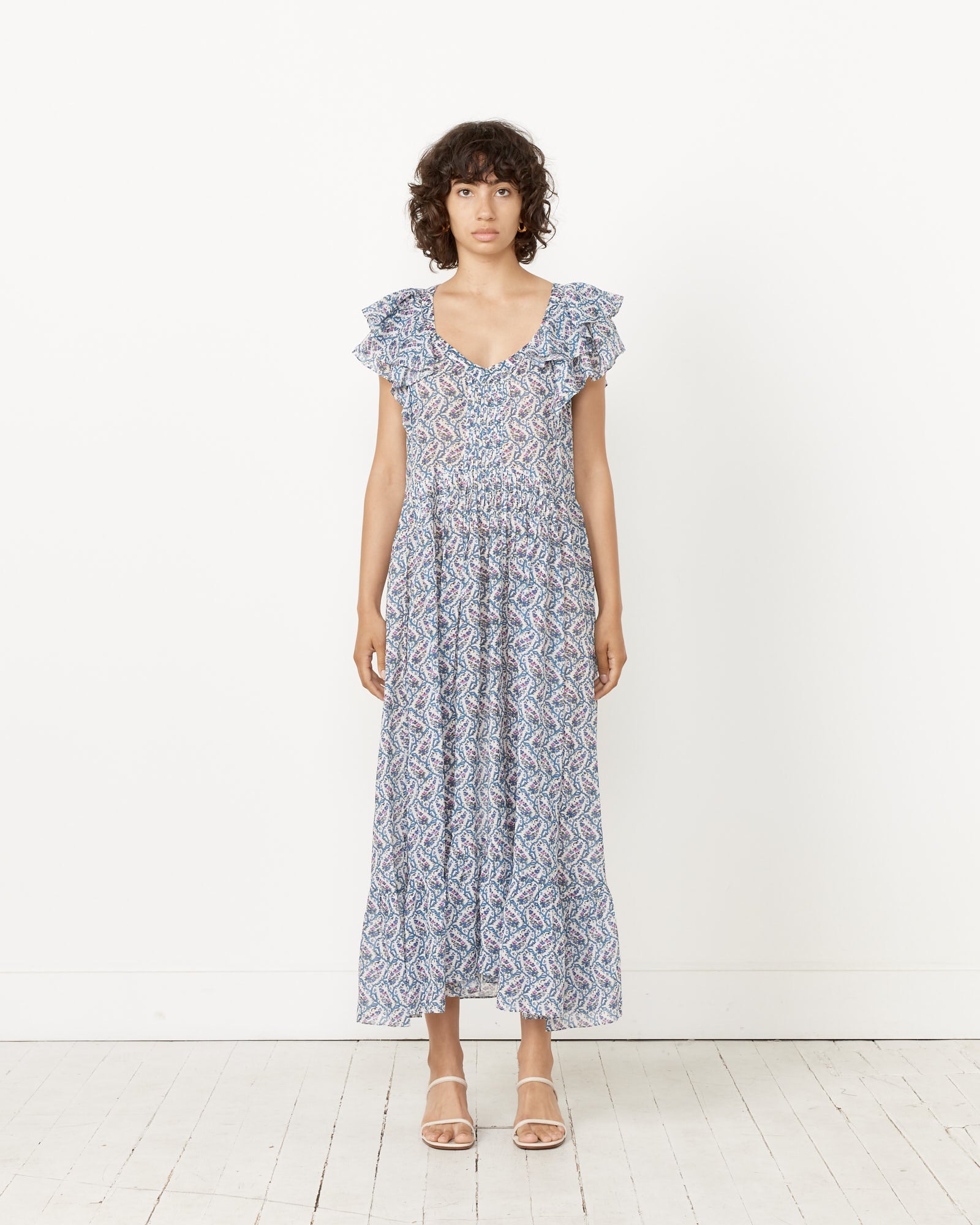 isabel marant etoile cotton dress Yin Cotton Ruffle Dress by Isabel Marant Etoile- La Garonne