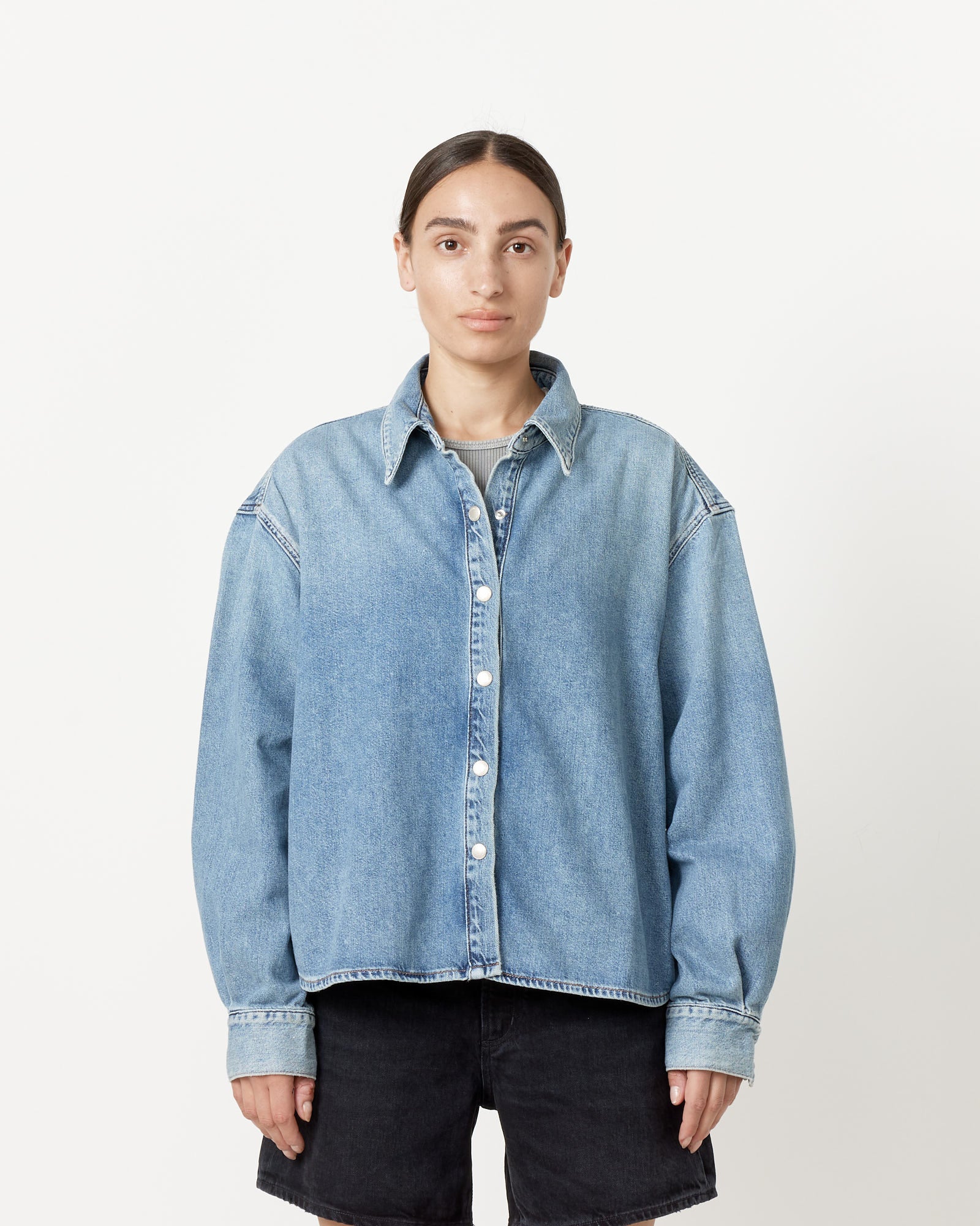 Aiden High Low Shirt in Shout