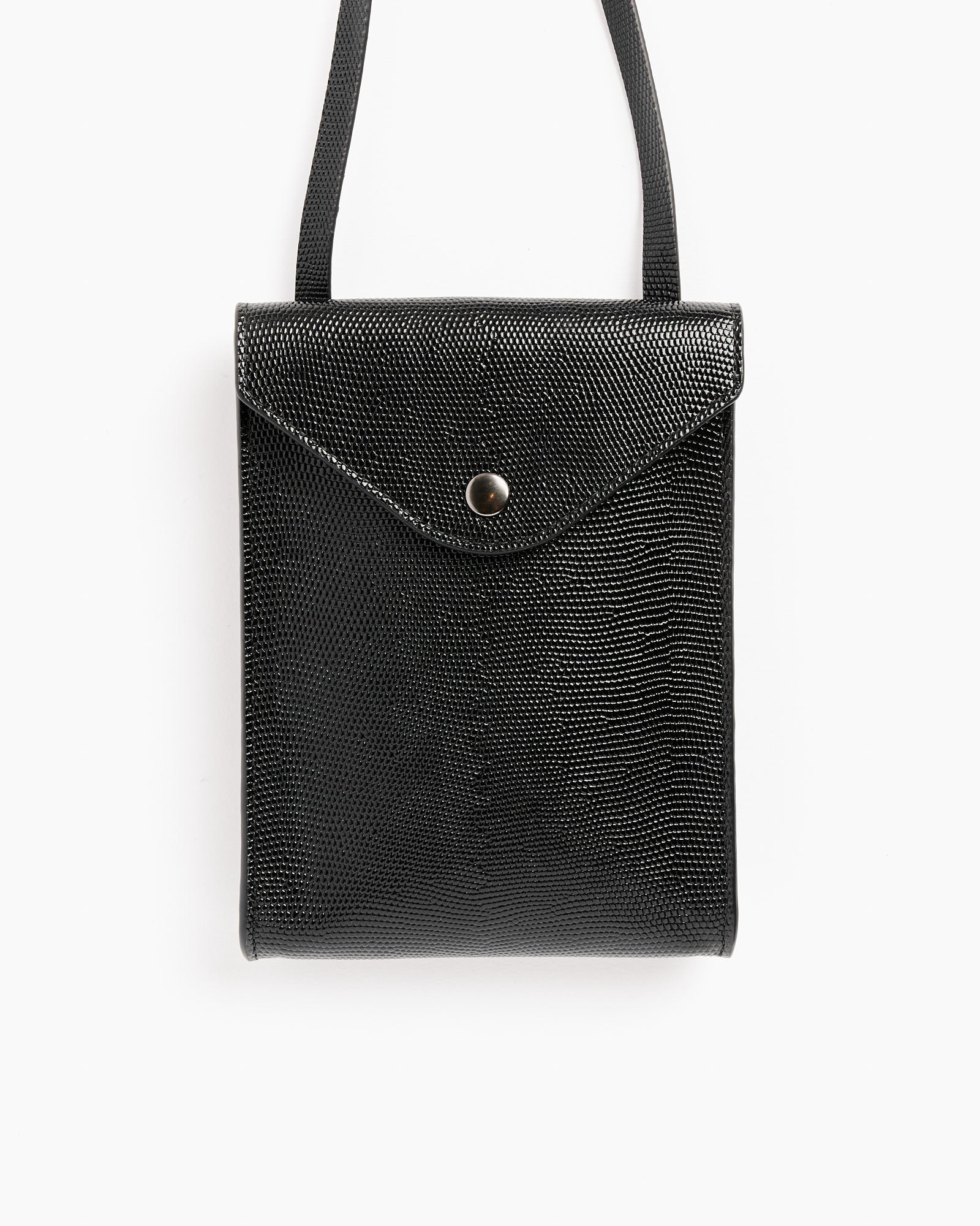 Enveloppe Bag With Strap in Black