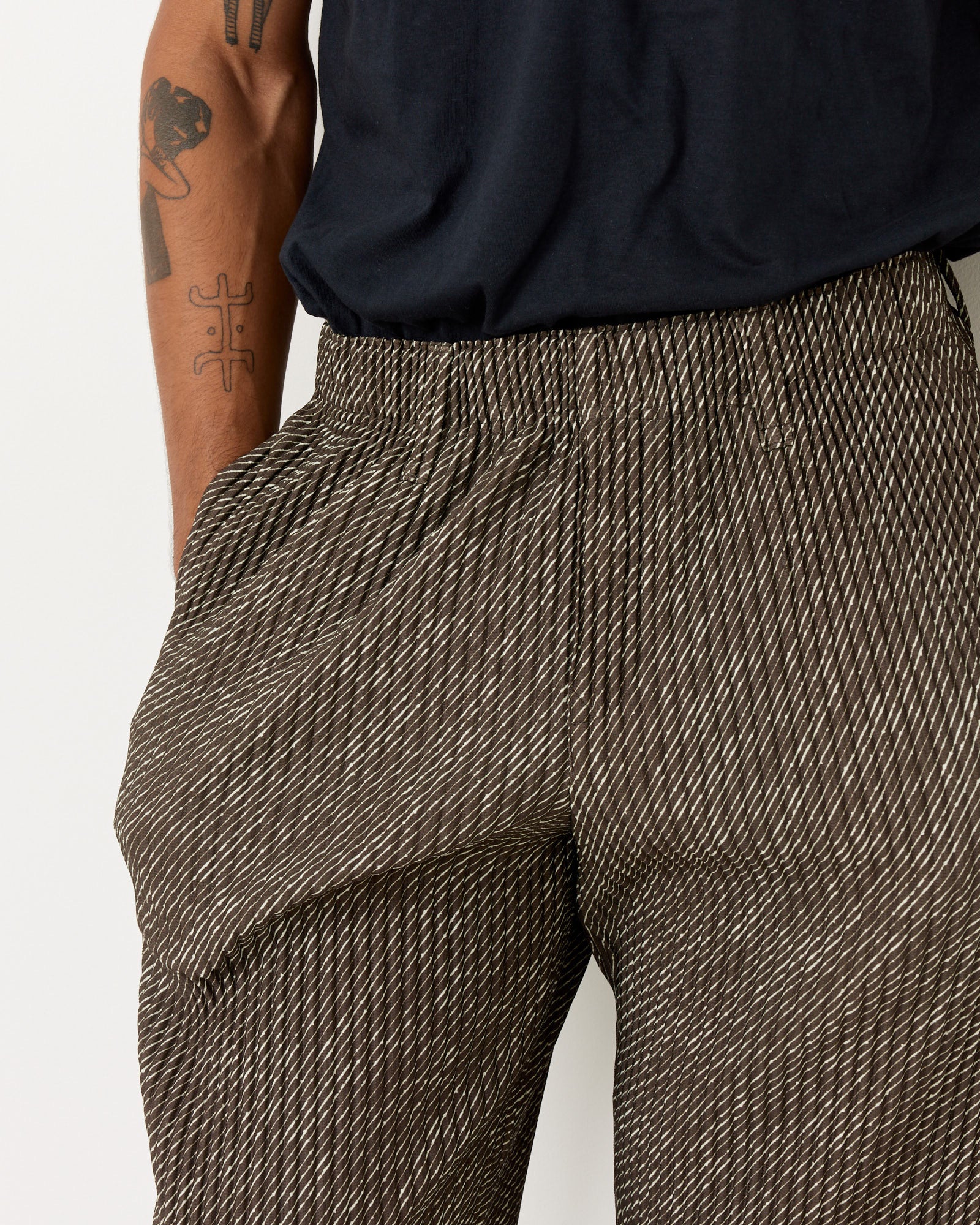 Diagonals Trousers in Brown