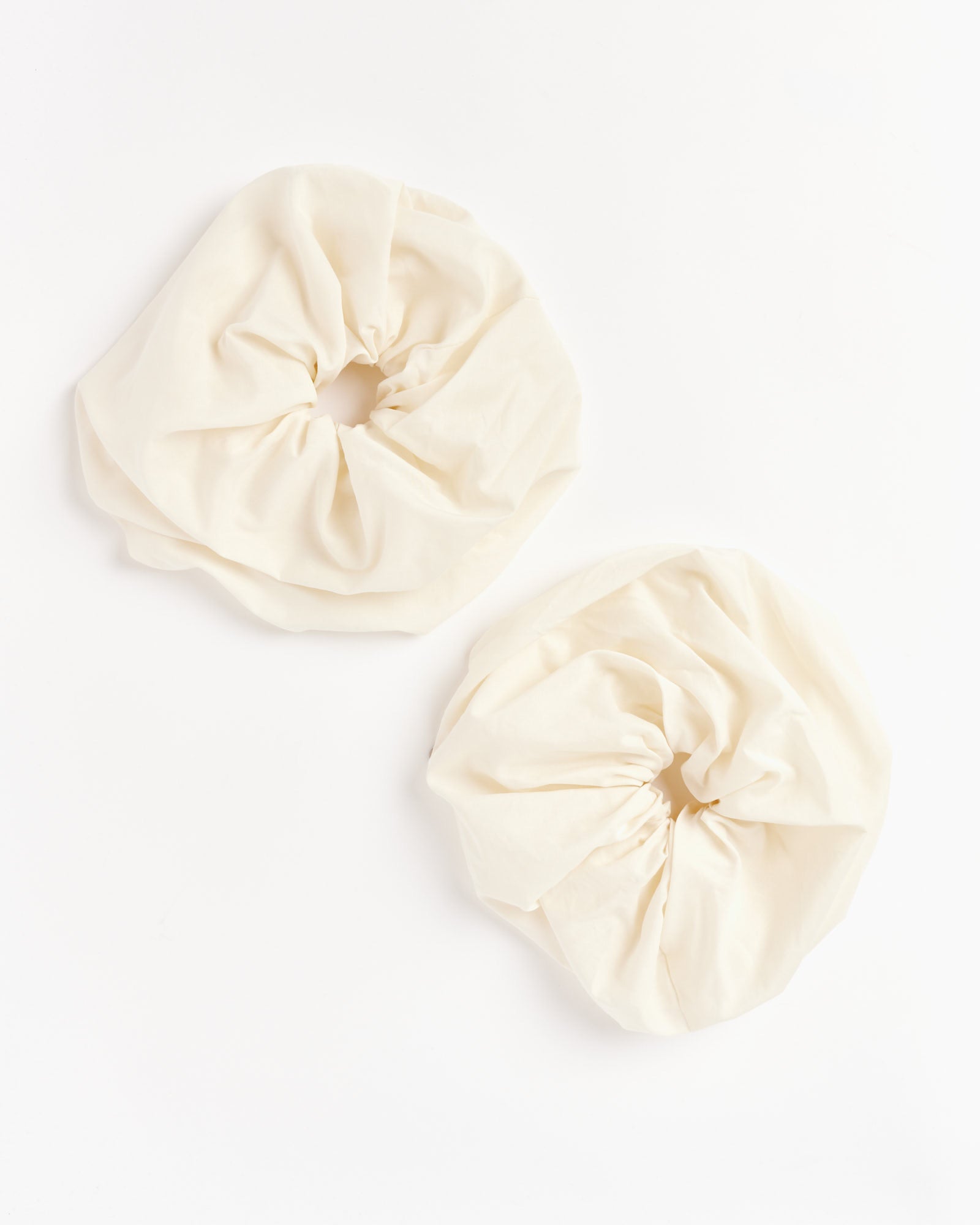 Sheer Cotton Scrunchie in Ivory