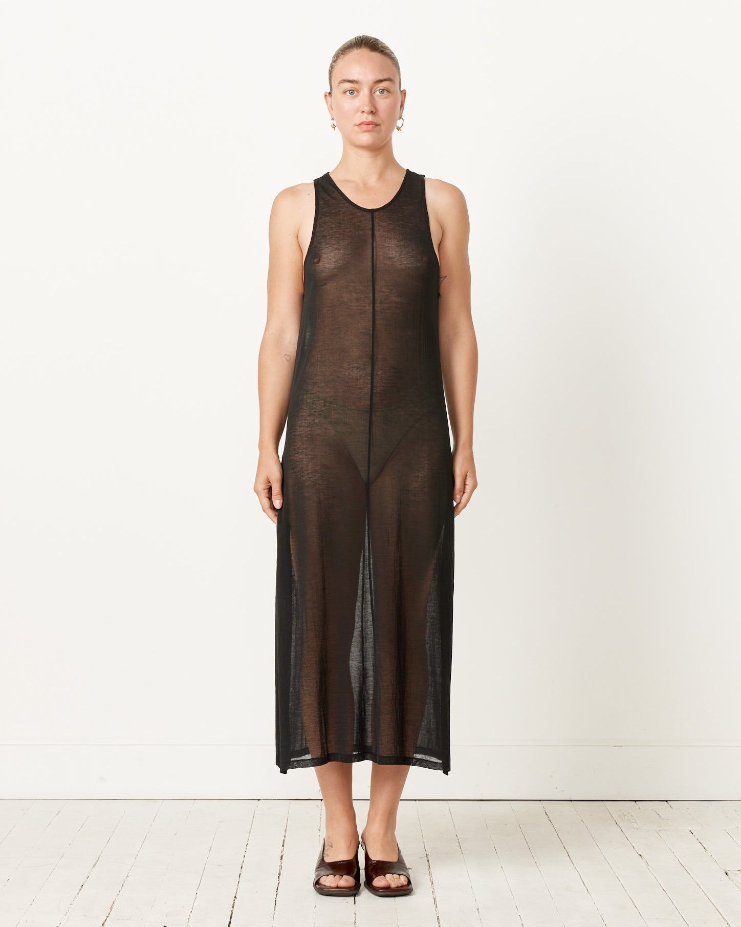 see through cotton dress See Through Dresses