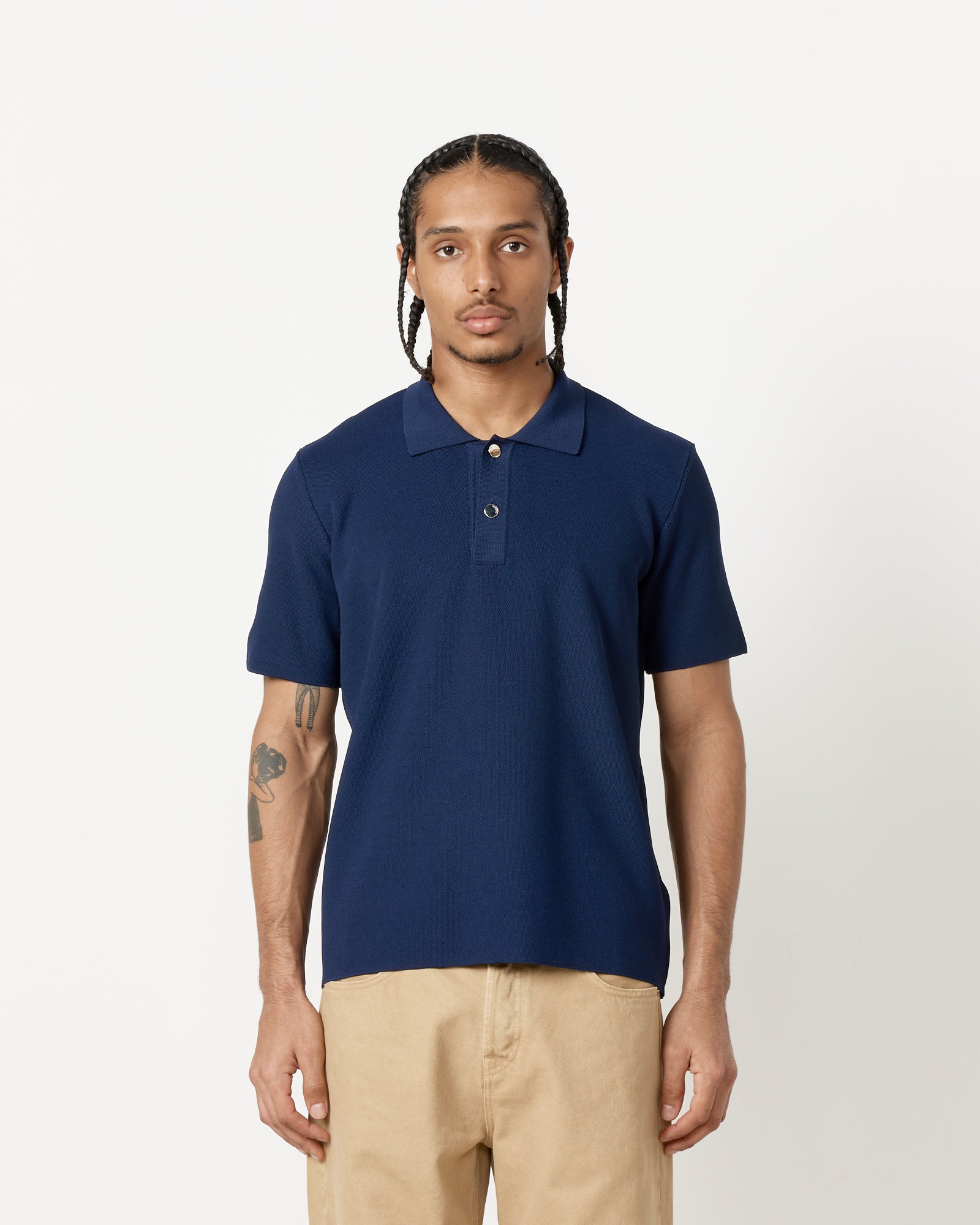 Le Maille Polo in Dark Navy