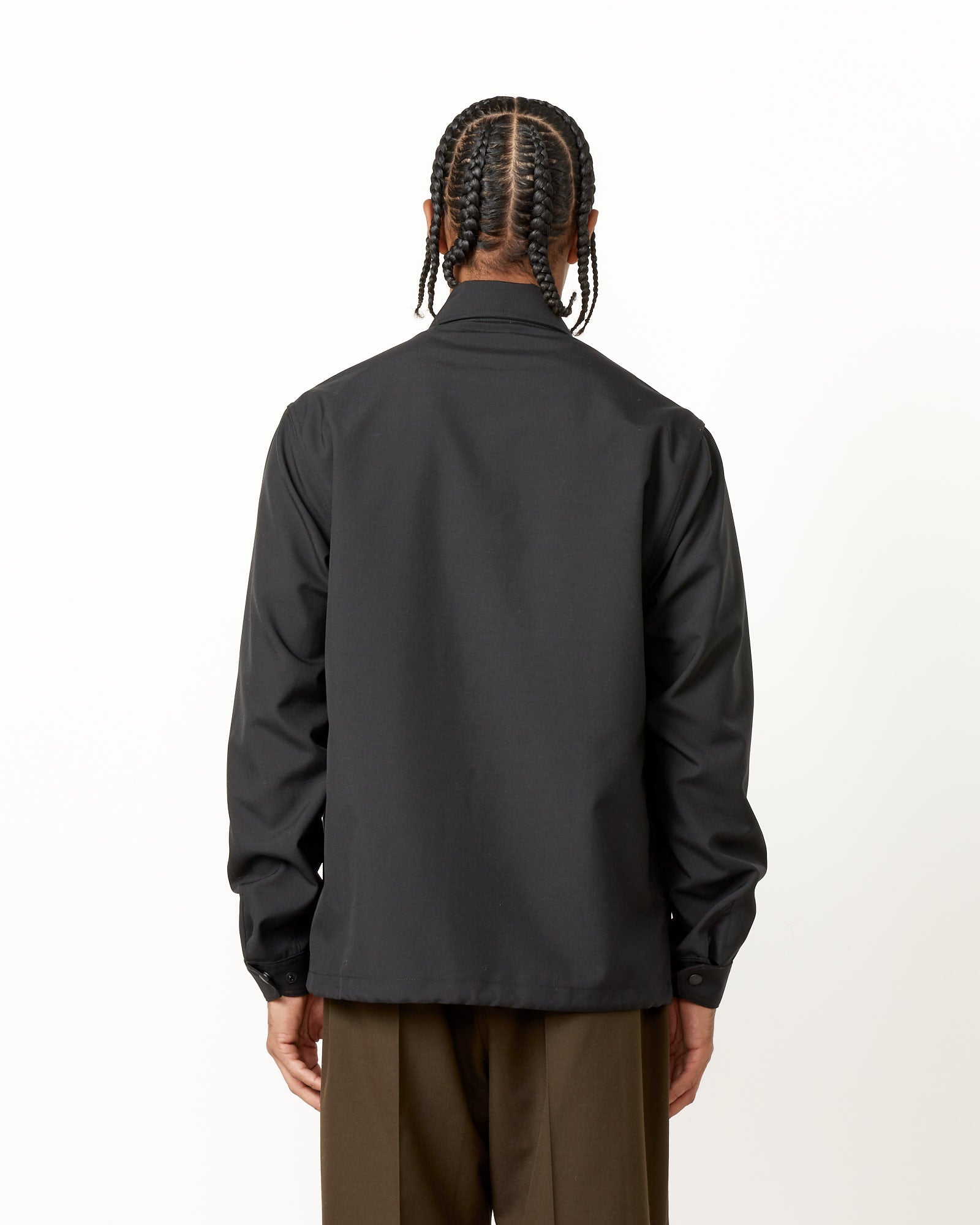 Forum Jacket in Tropical Wool Black