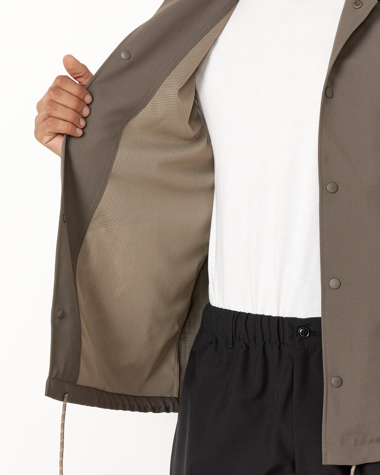 Forum Jacket in Tropical Wool Flat Grey