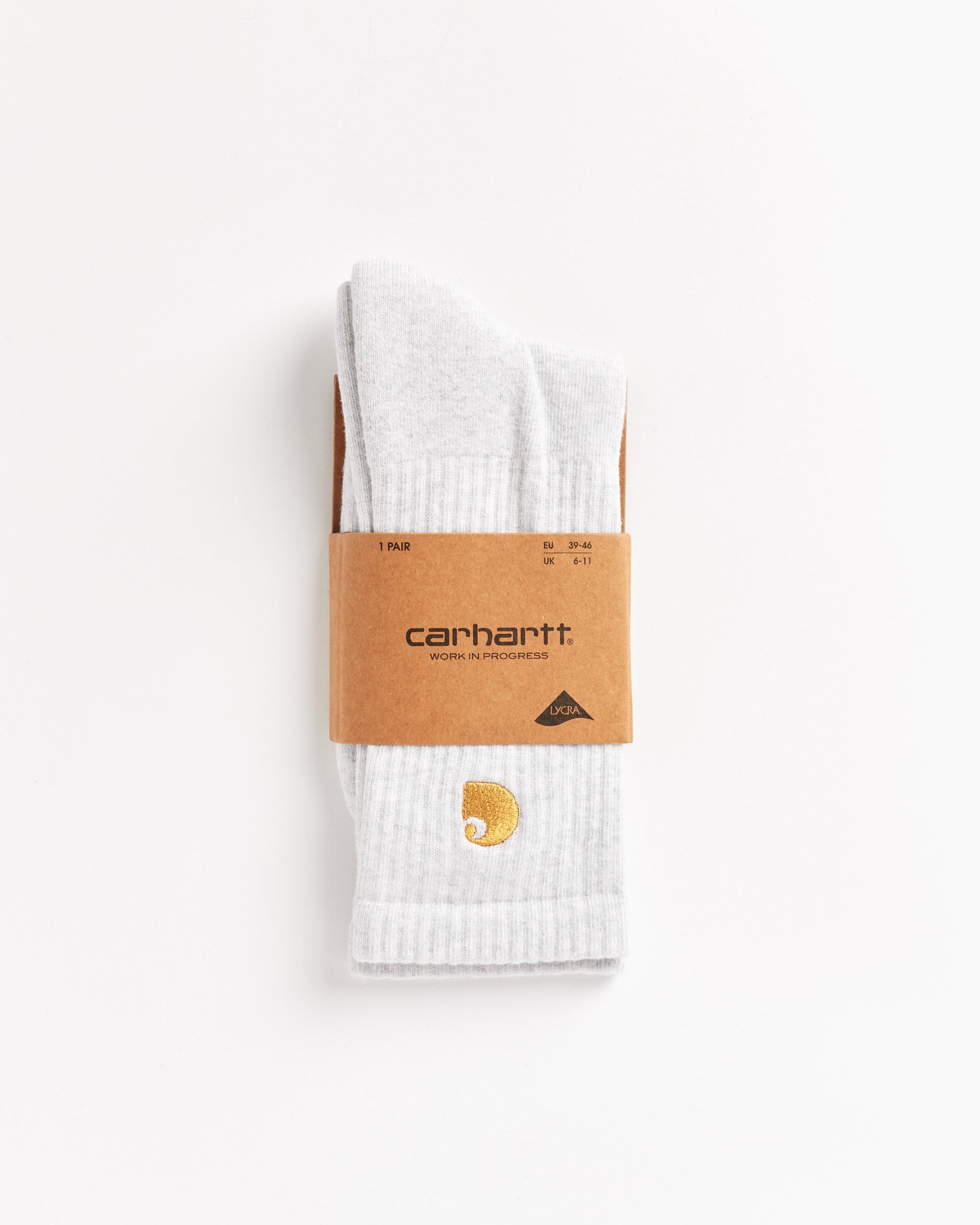 Chase Socks in Ash Heather/Gold