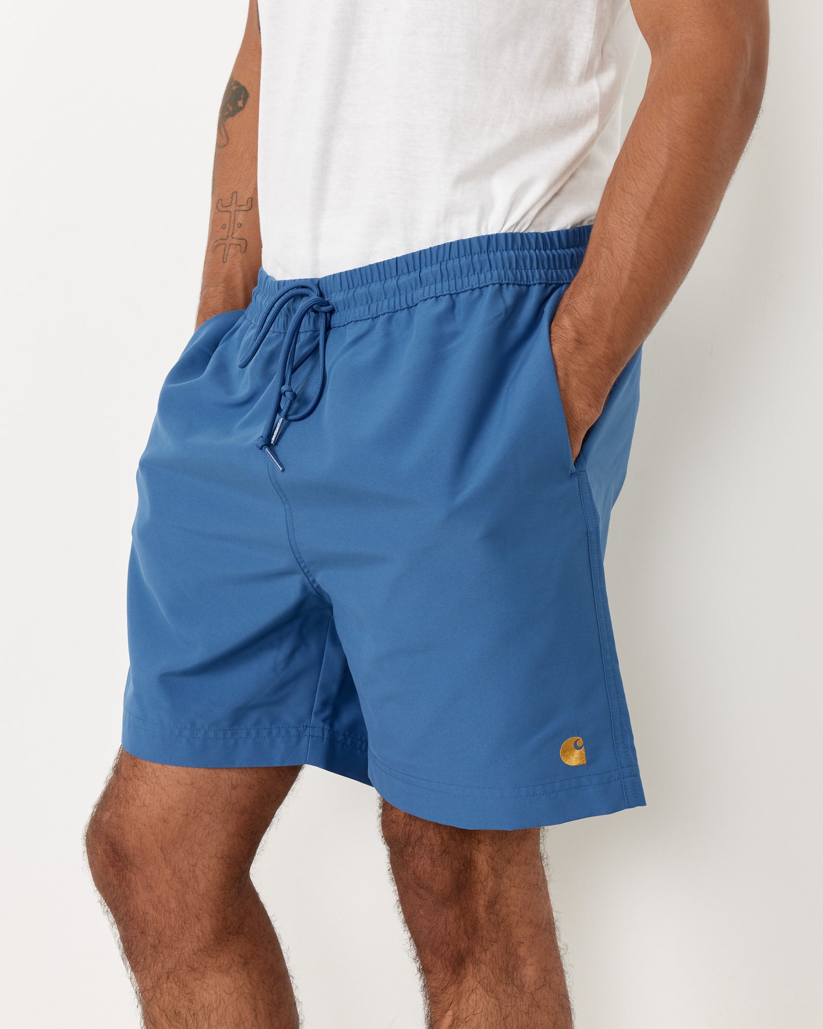 Chase Swim Trunks in Acapulco/Gold
