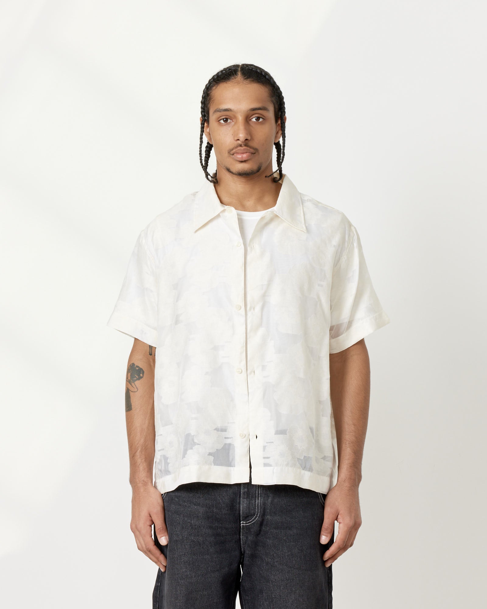 Holiday Shirt in Floral Silk Holiday Shirt in Floral Silk