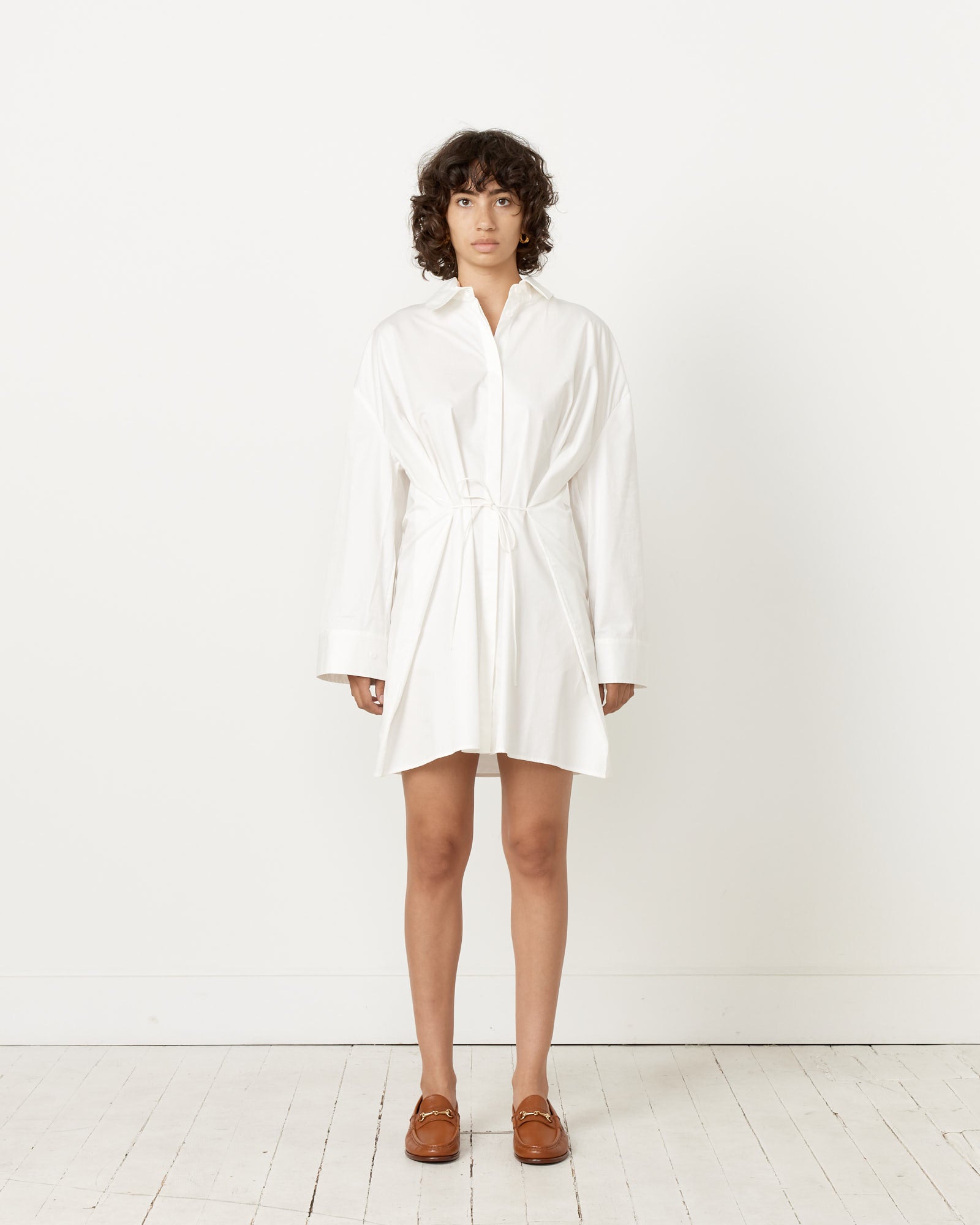 Oversized Shirt Dress in White Oversized Shirt Dress in White
