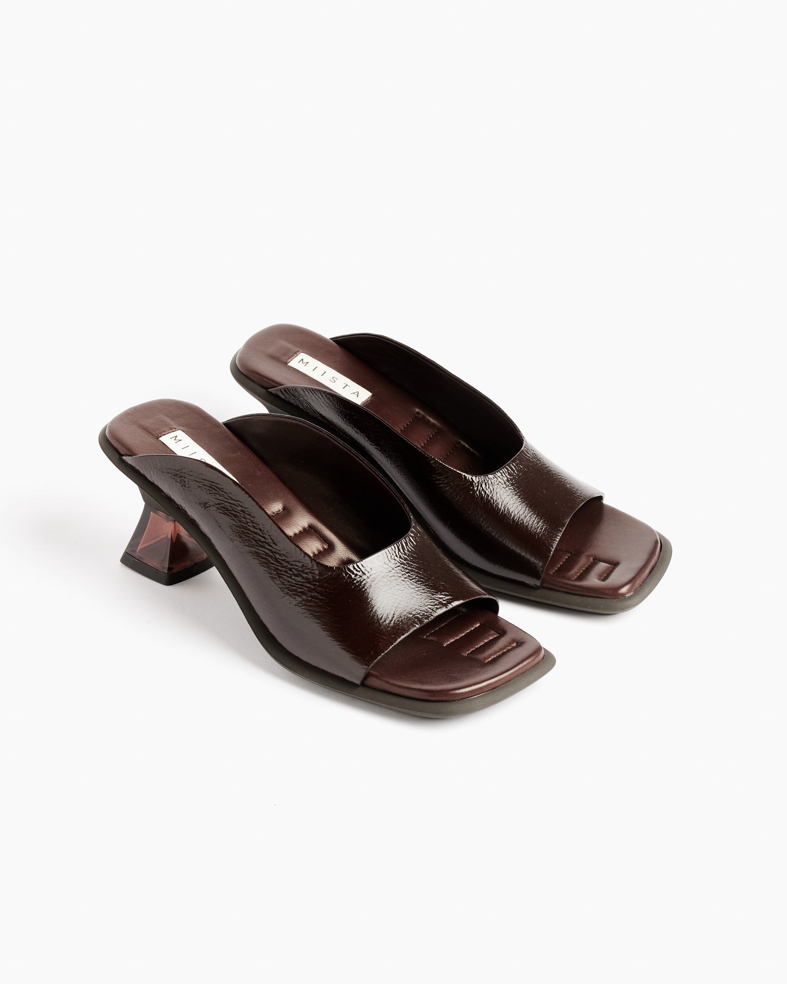 Janaina Mule Sandals in Dark Brown