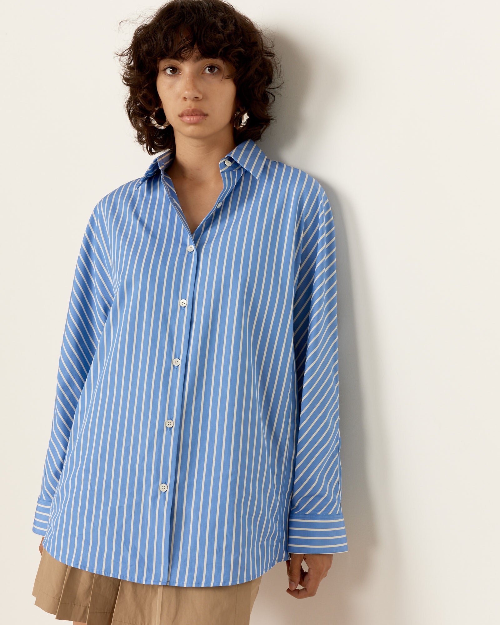 Cocoon Shirt in Light Blue