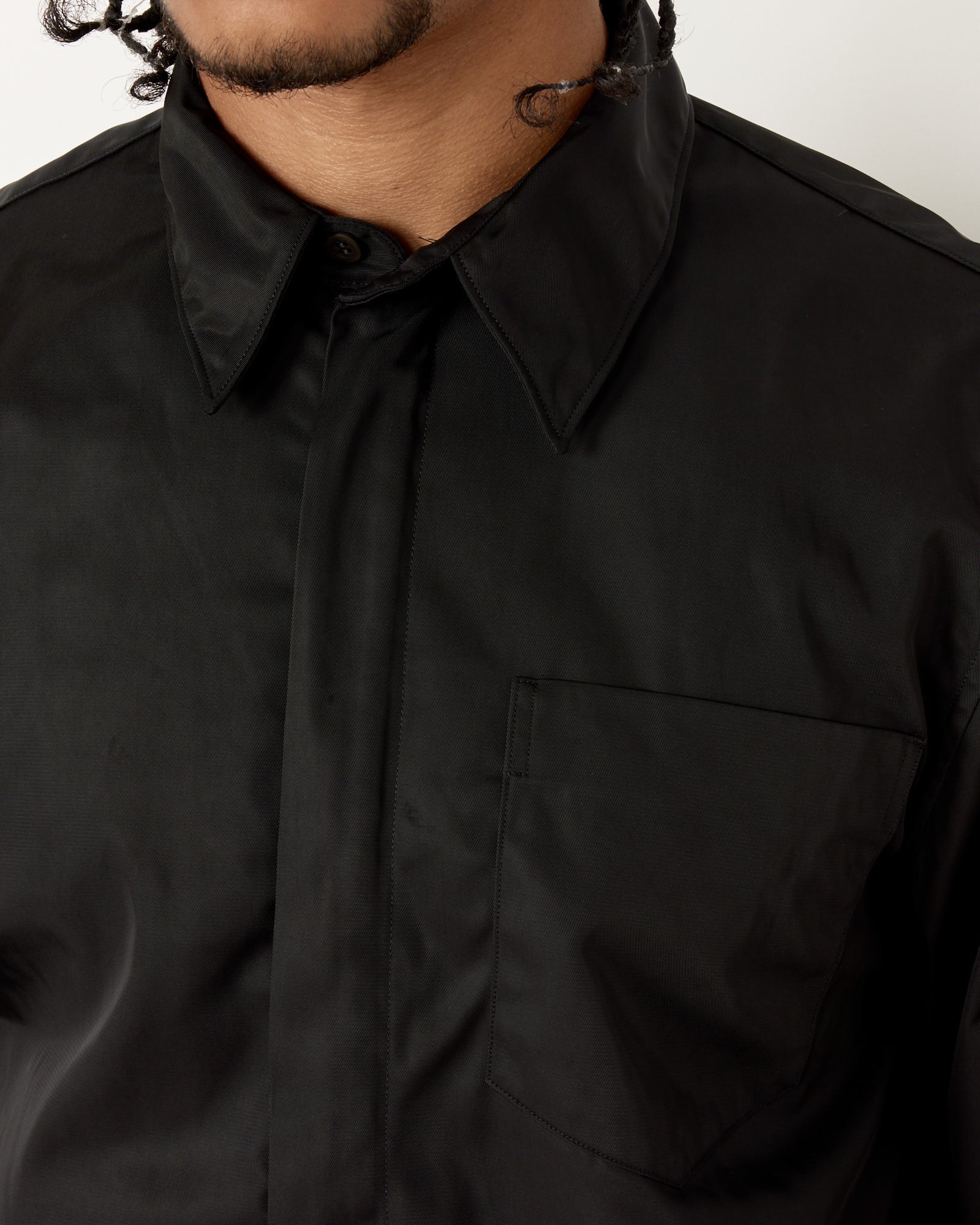 Zip Shirt in Black