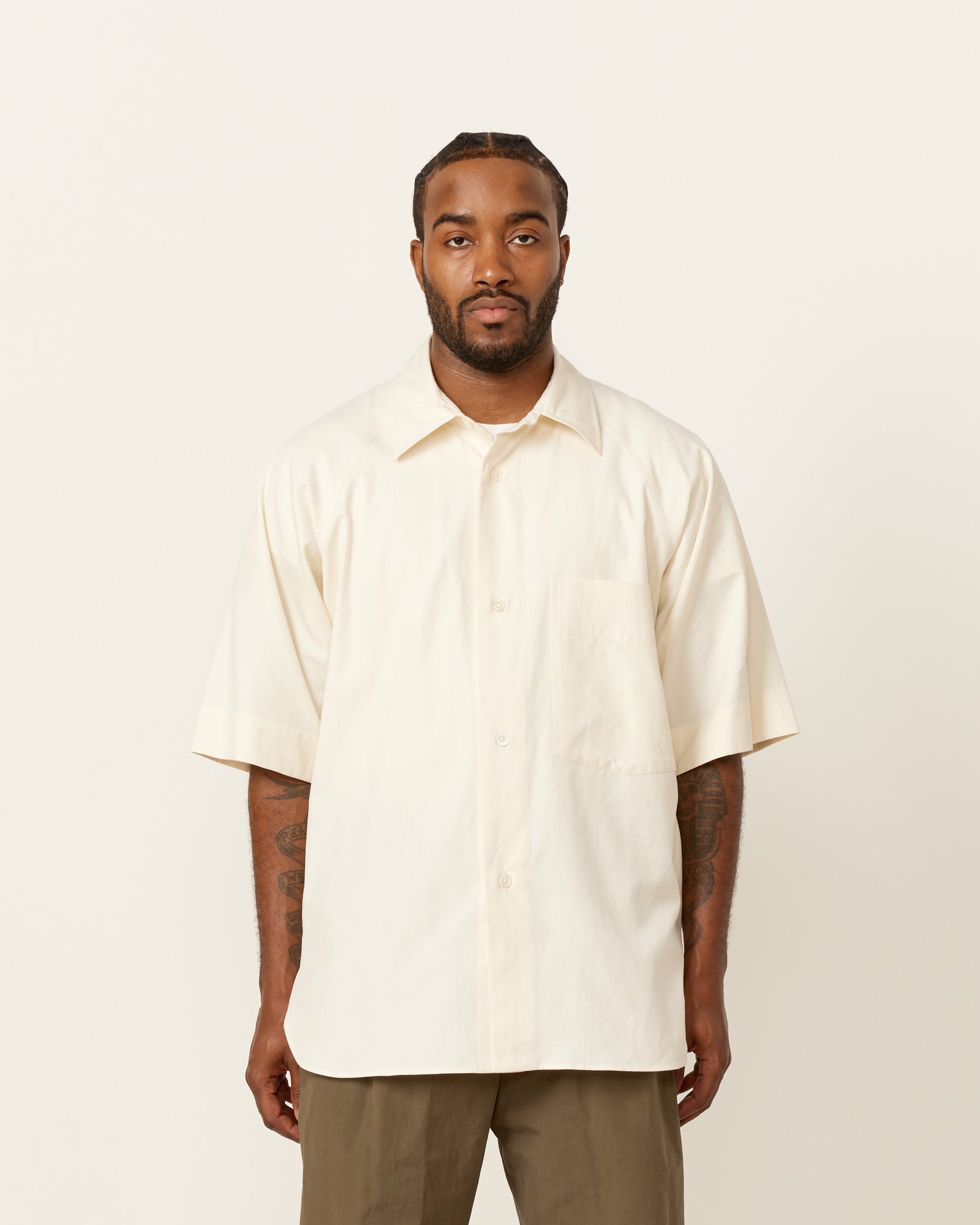 Raglan Shirt in Off White