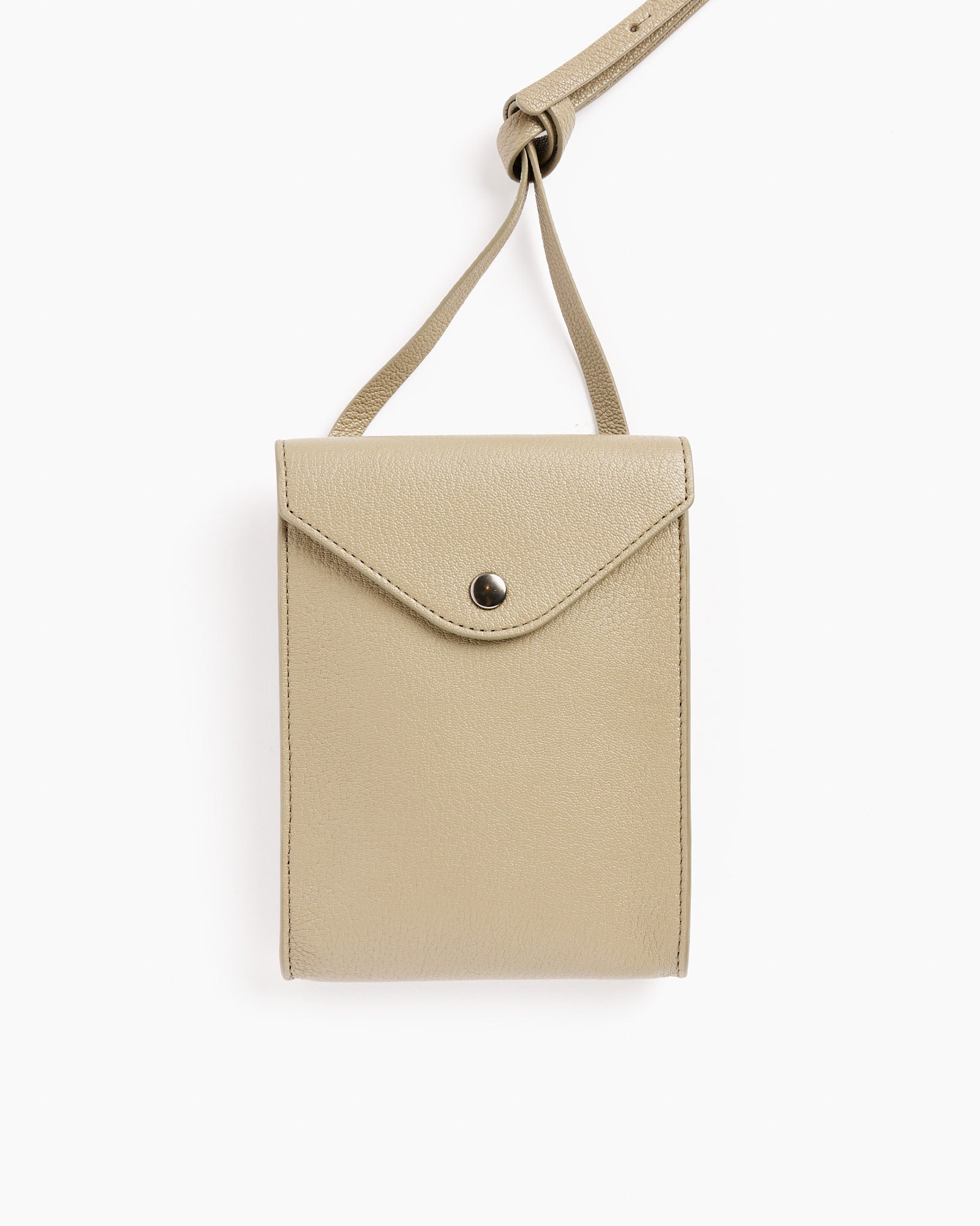 Enveloppe Bag With Strap in Dusty Khaki
