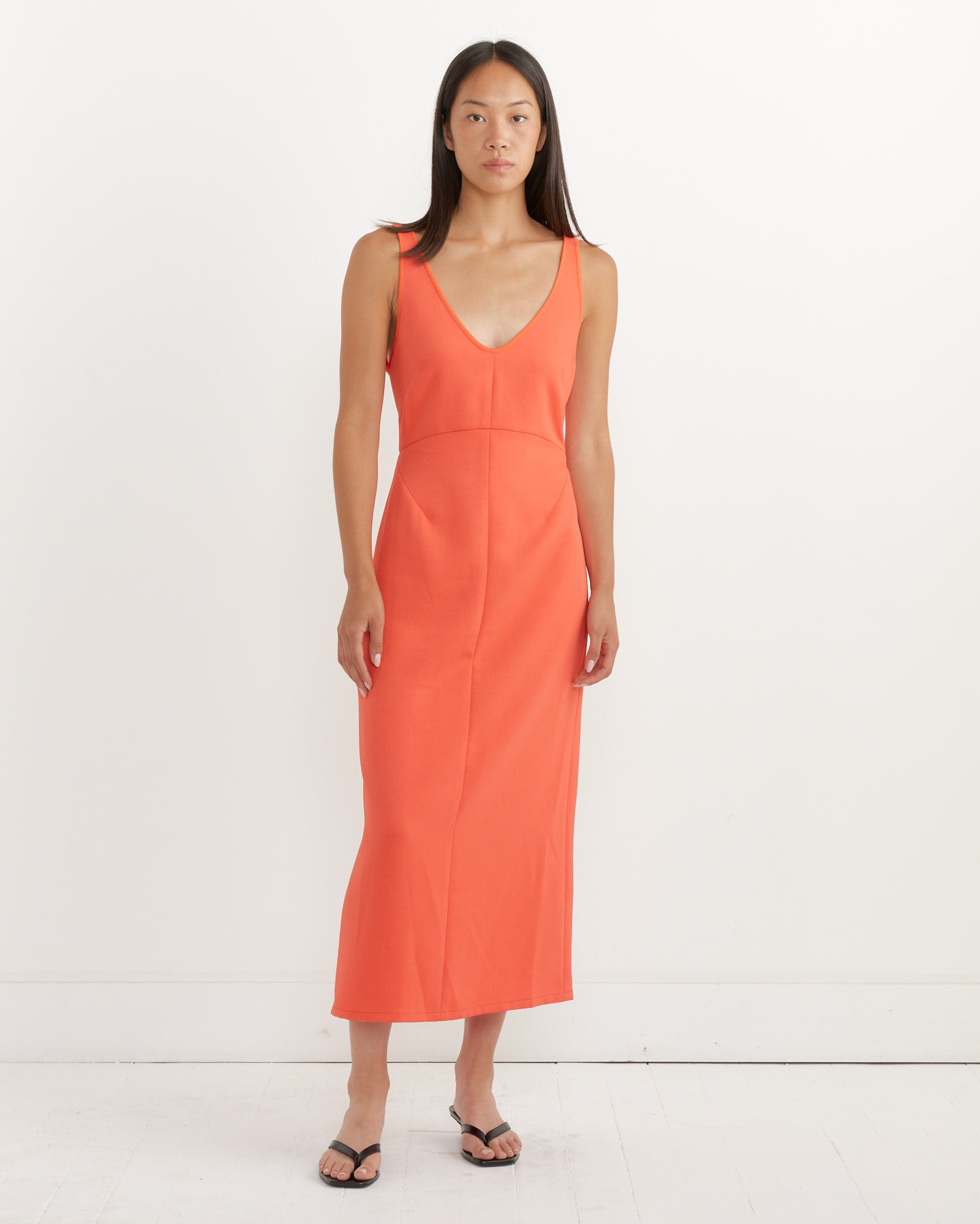 rachel comey orange dress Sema Dress Dark Blush / 8. / Manon Wool