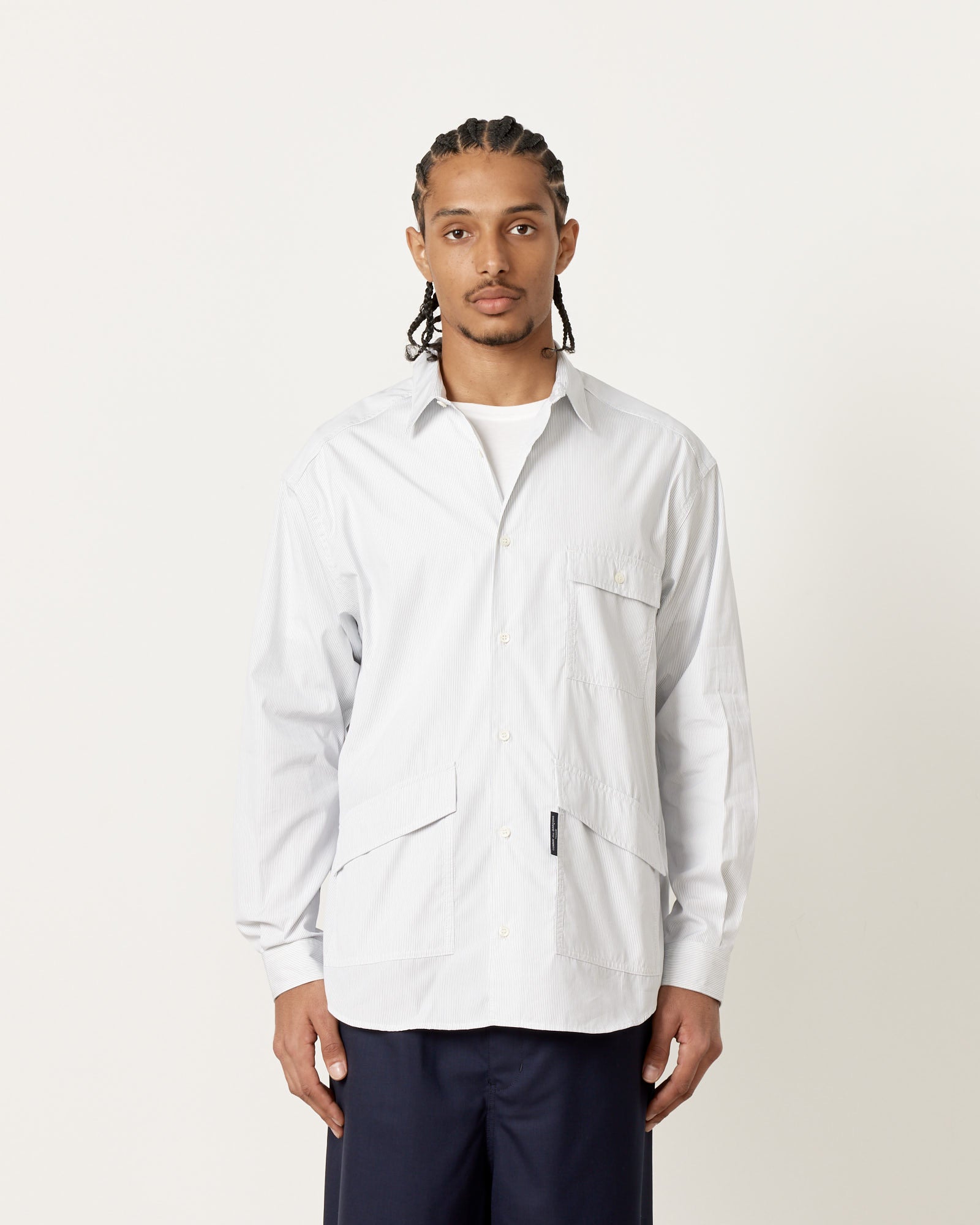 Shirt in White/Navy Stripe Shirt in White/Navy Stripe