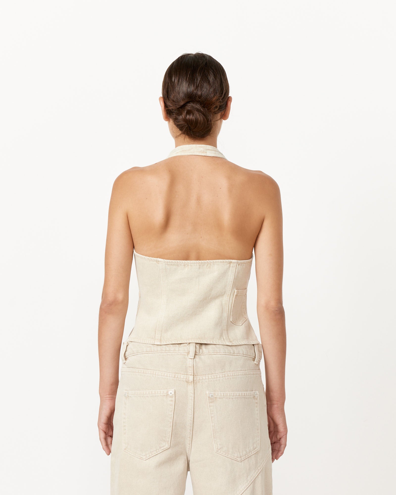 Beverly Vest in Wood Ash