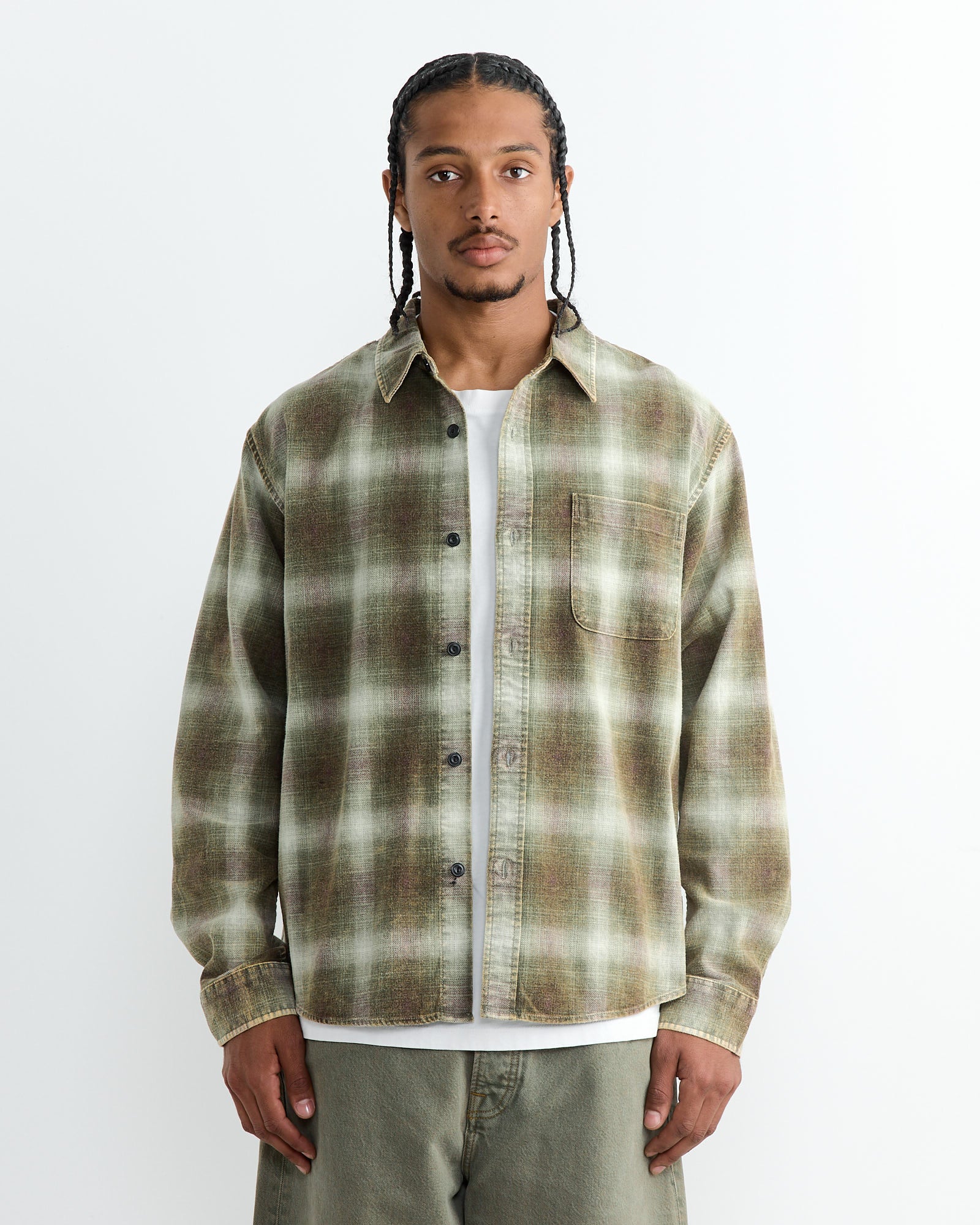 Rocco Plaid Shirt in Green Rocco Plaid Shirt in Green
