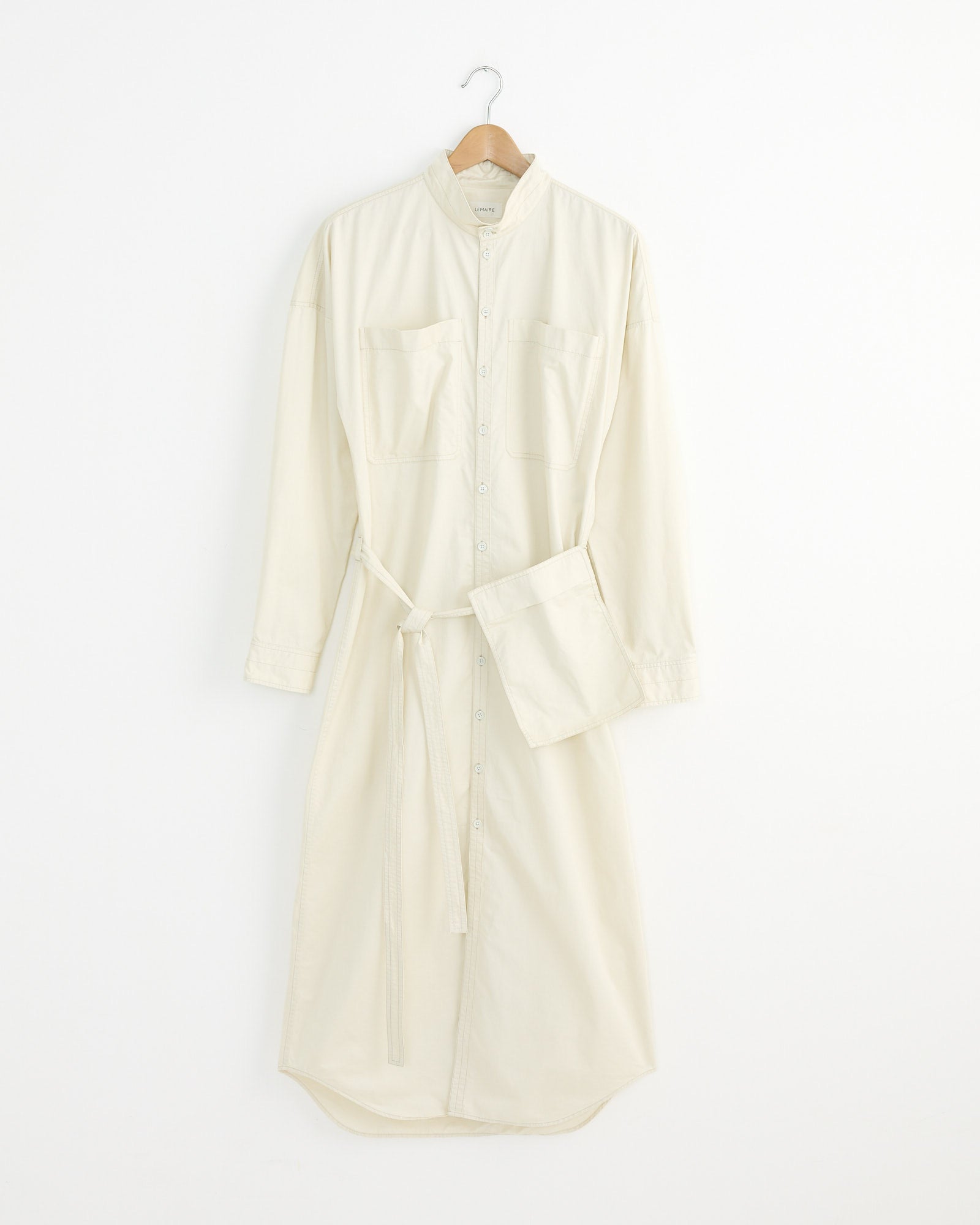 Long Shirt Dress in Creamy White Long Shirt Dress in Creamy White