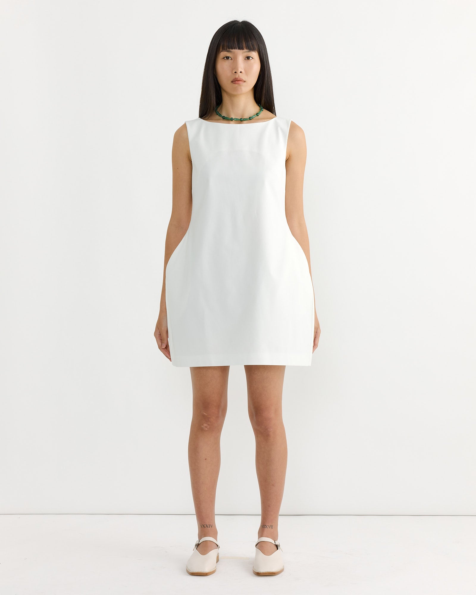 Hourglass Mini Dress in White Hourglass Mini Dress in White