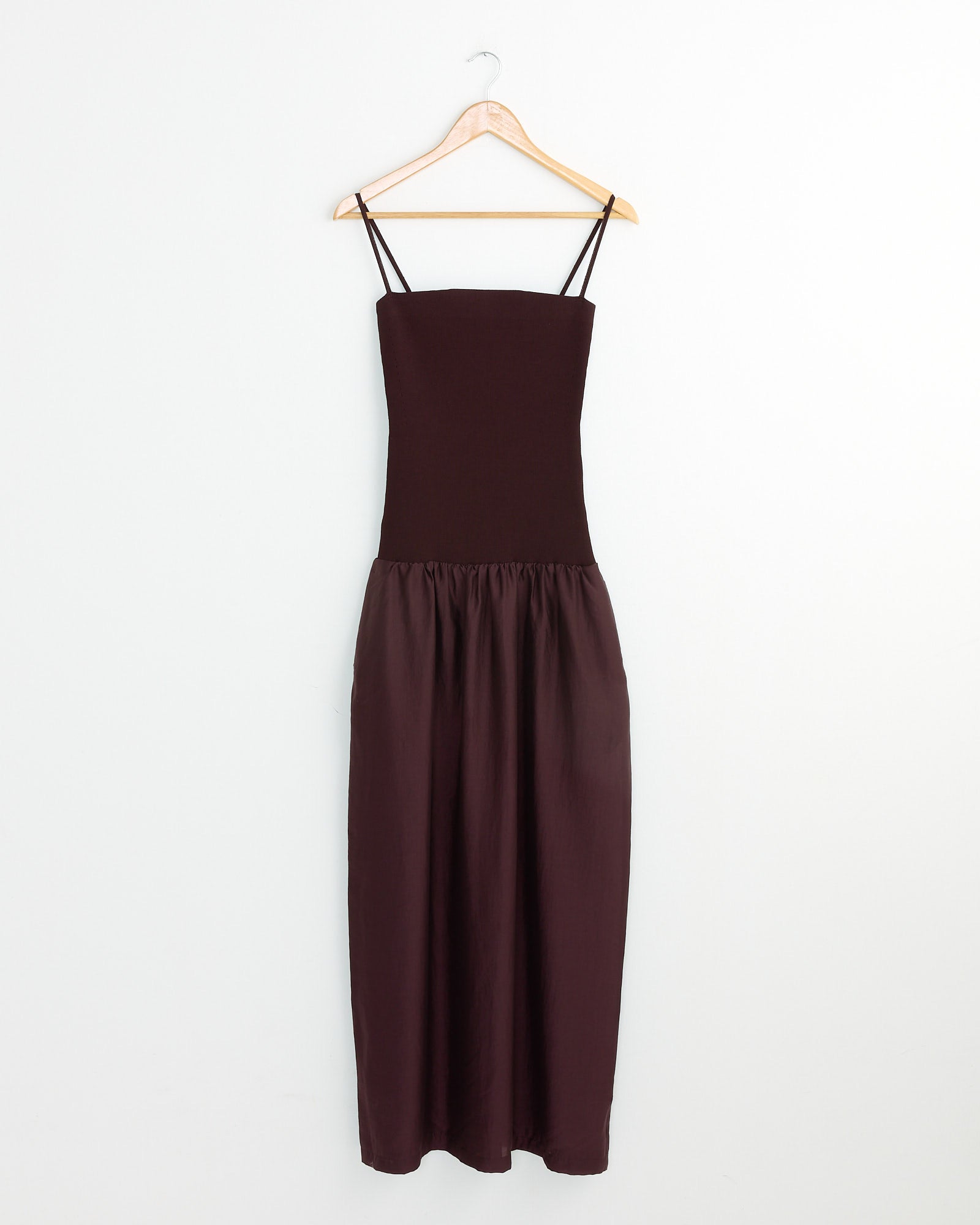 Silky Knit Maxi Dress in Burgundy Silky Knit Maxi Dress in Burgundy