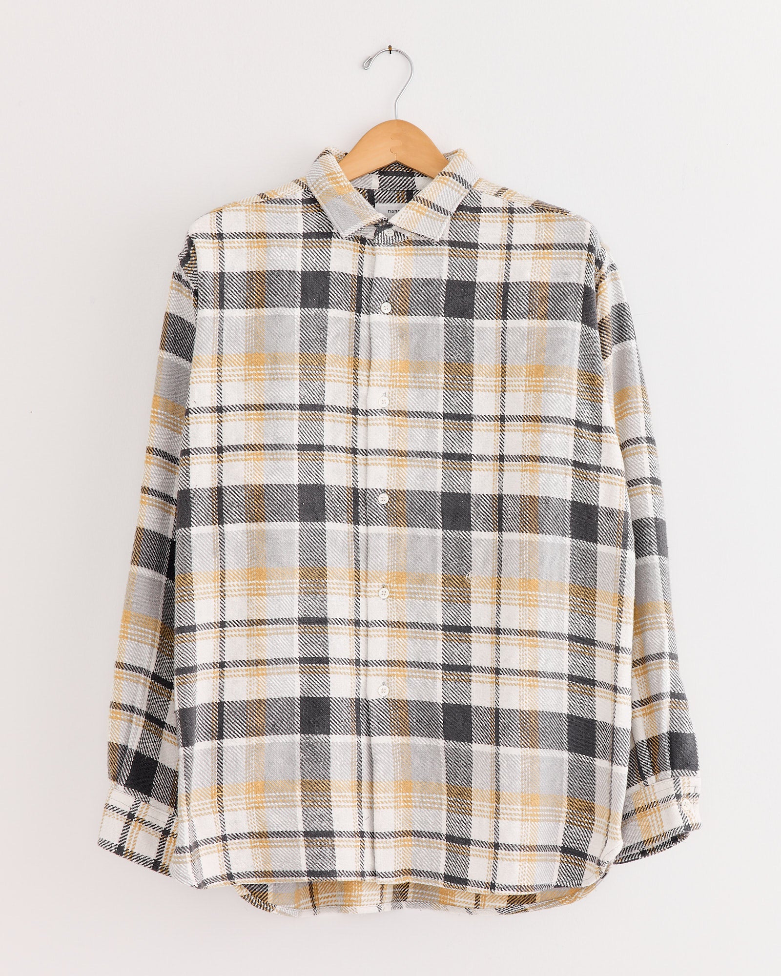 Heavy Flannel Shirt in Grey