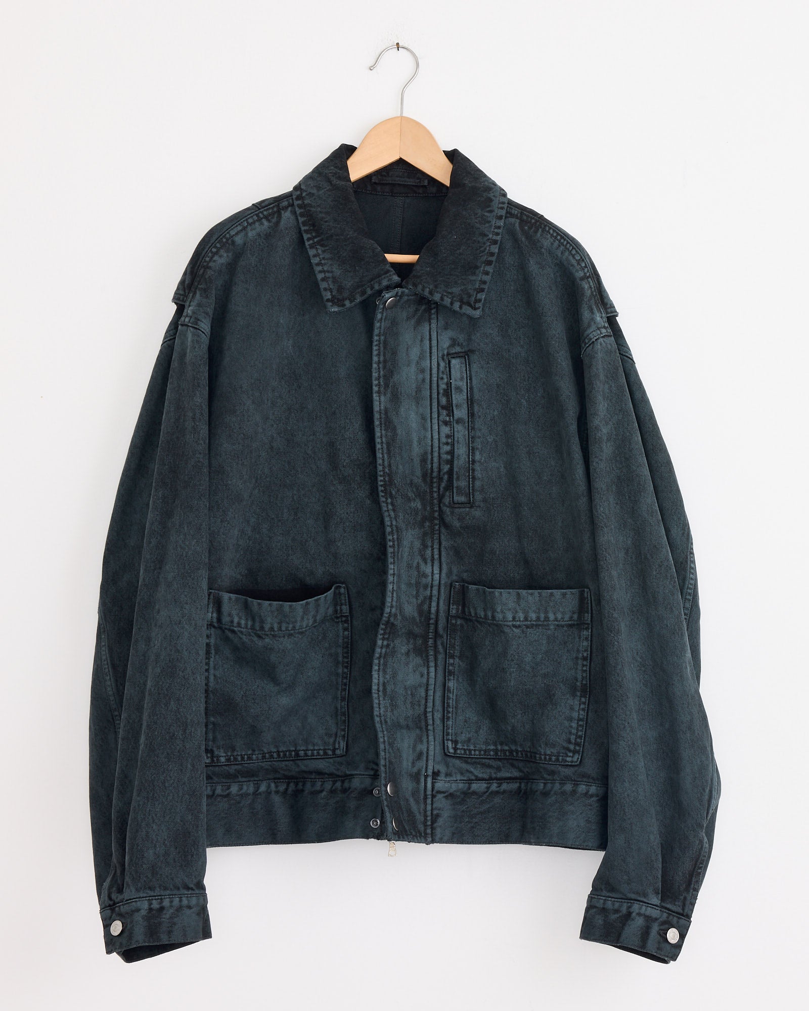 Cotton Jacket in Petrol