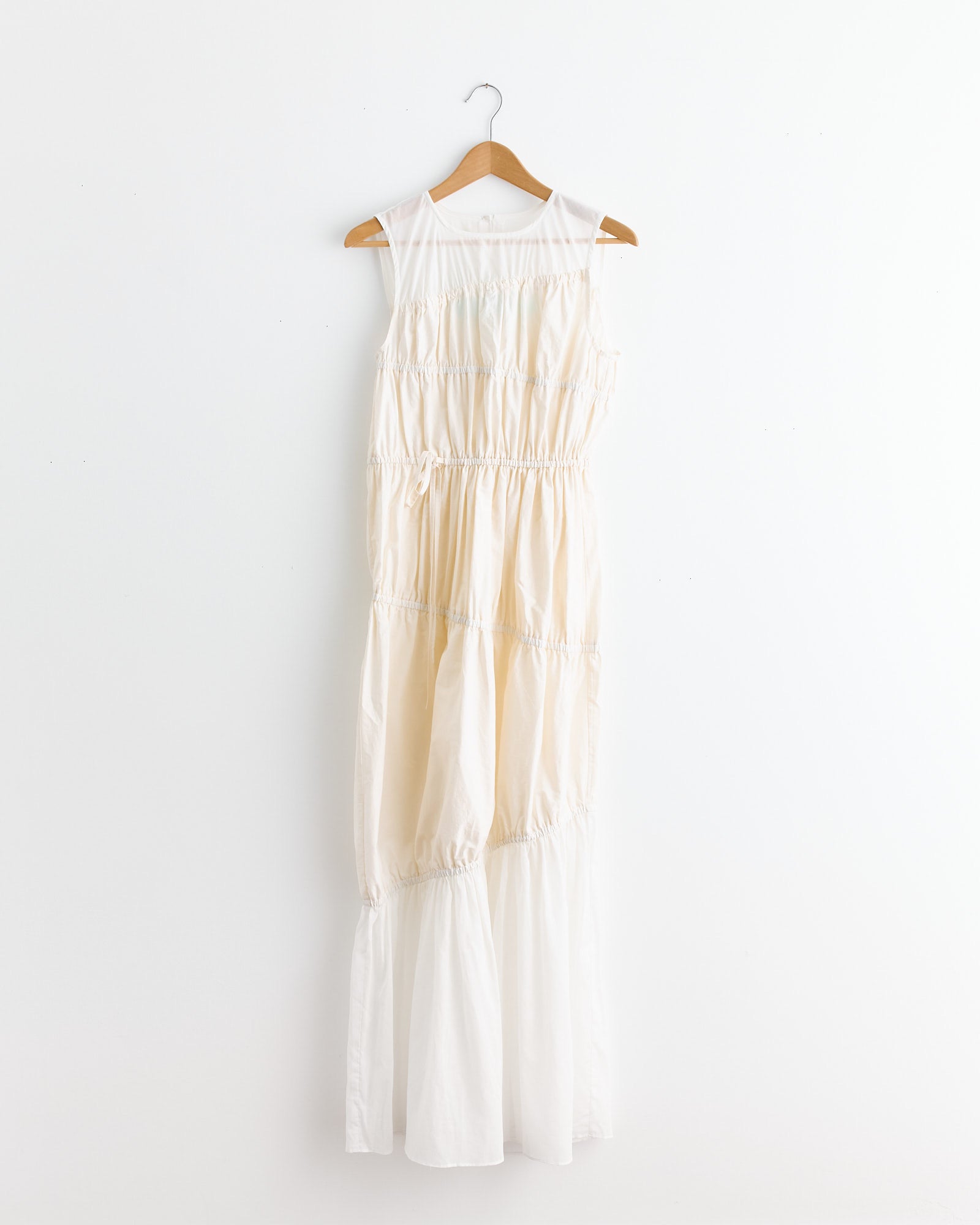cream cotton maxi dress Cream Wavy Cotton Knit Maxi Cielo Dress XXL