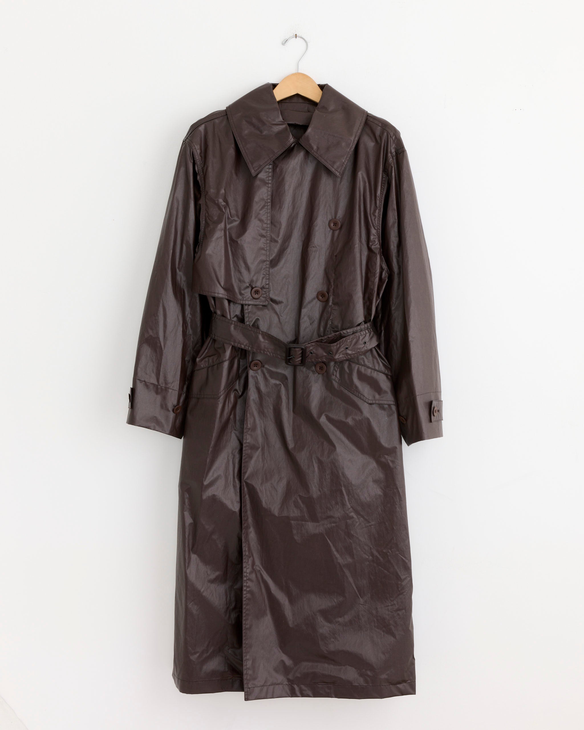 Trench Coat in Dark Cherry