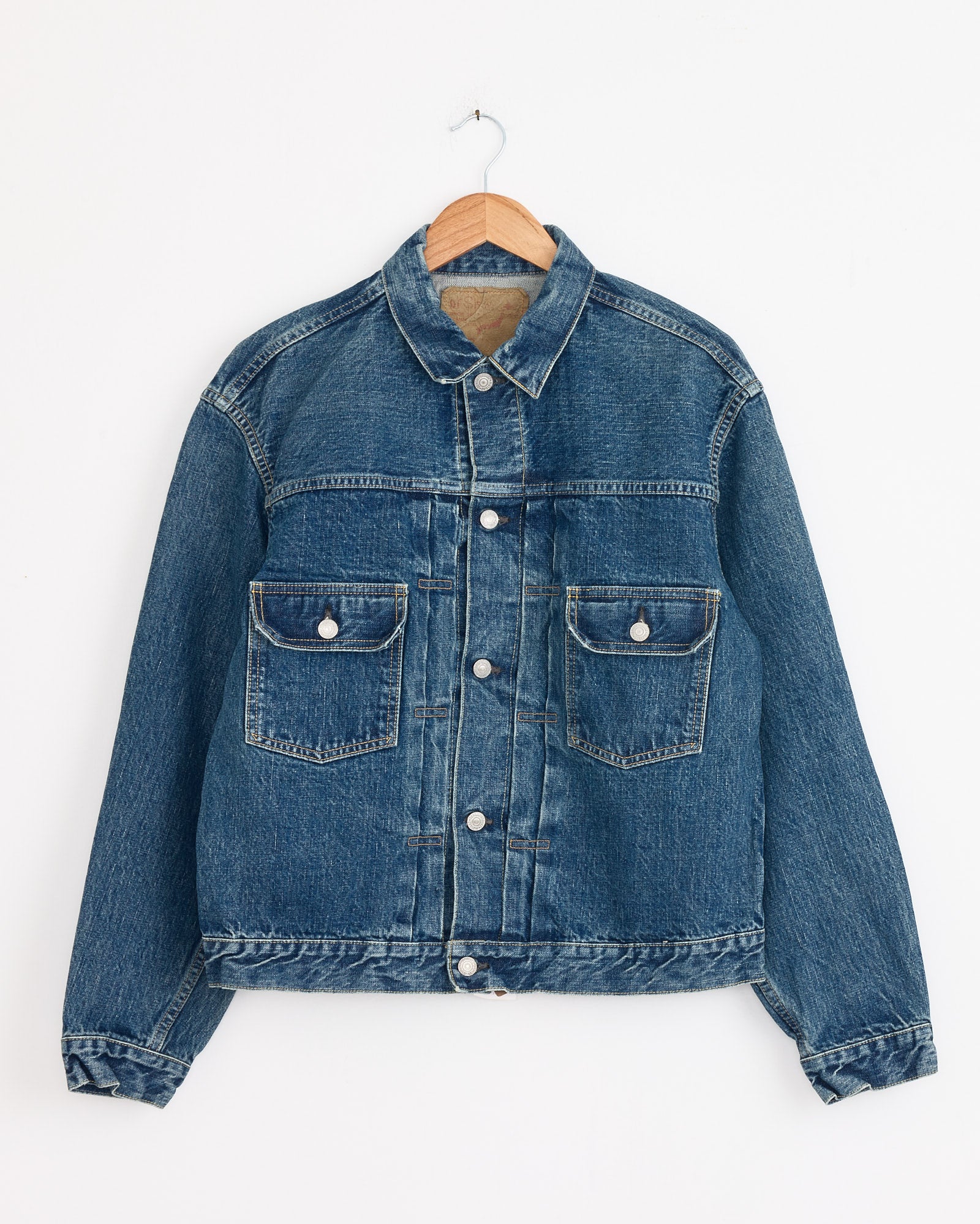 【サイズ1(S)】1950's TYPE2 DENIM JACKET Type 2 1950's Denim Jacket in 2 Year Wash