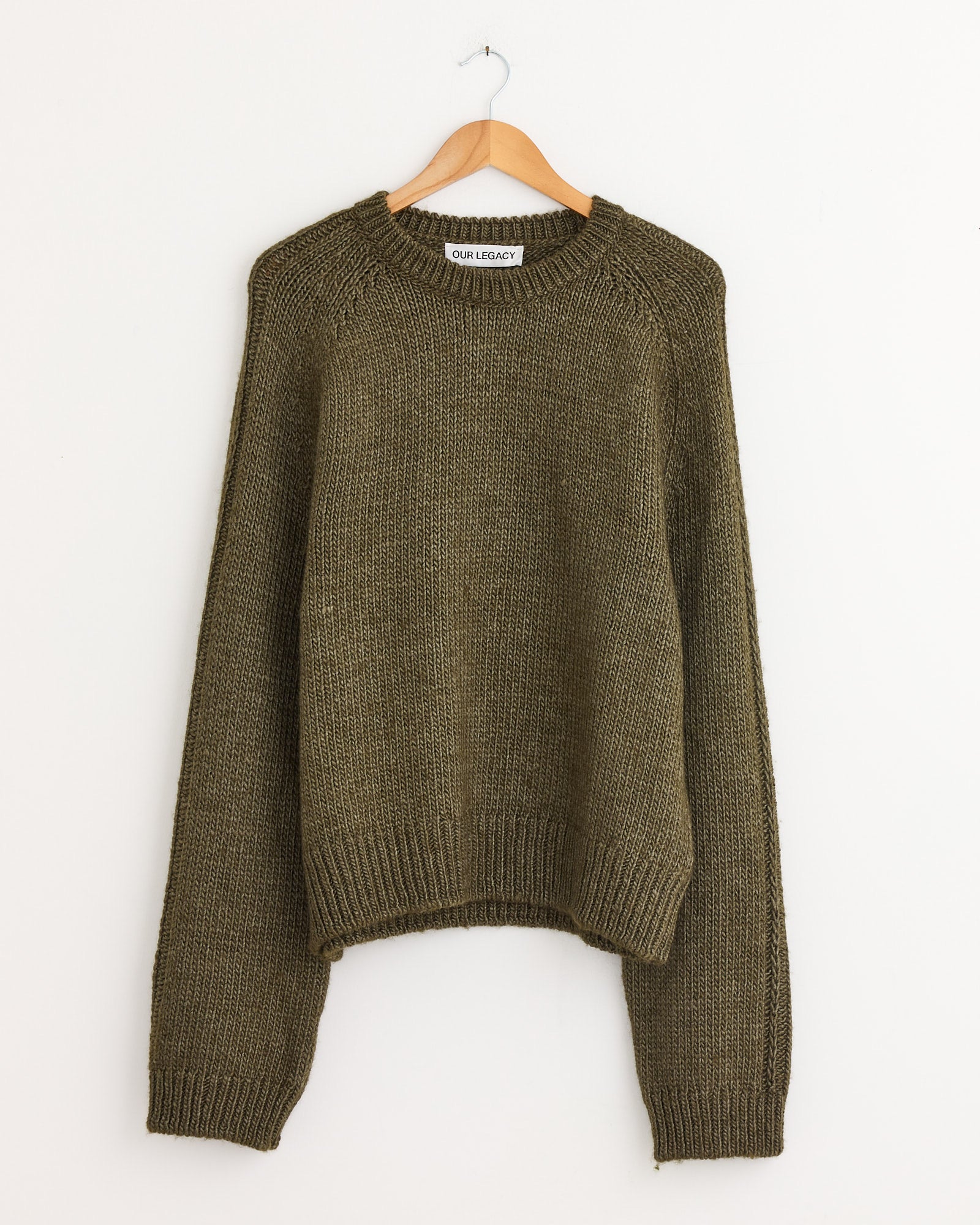 新品 OUR LEGACY TRUE ROUNDNECK 44 Our Legacy - True Roundneck University Brown Rustic Merino