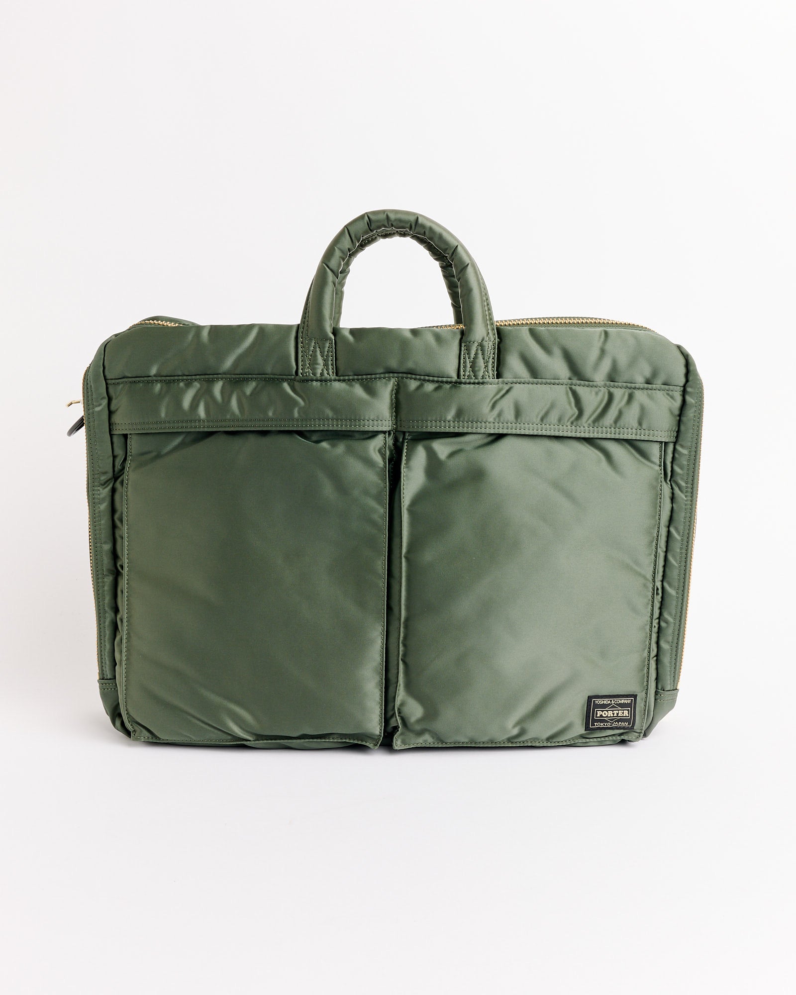 PORTER TANKER ドキュメントケース セージグリーン Tanker 2Way Document Zip Bag in Sage Green