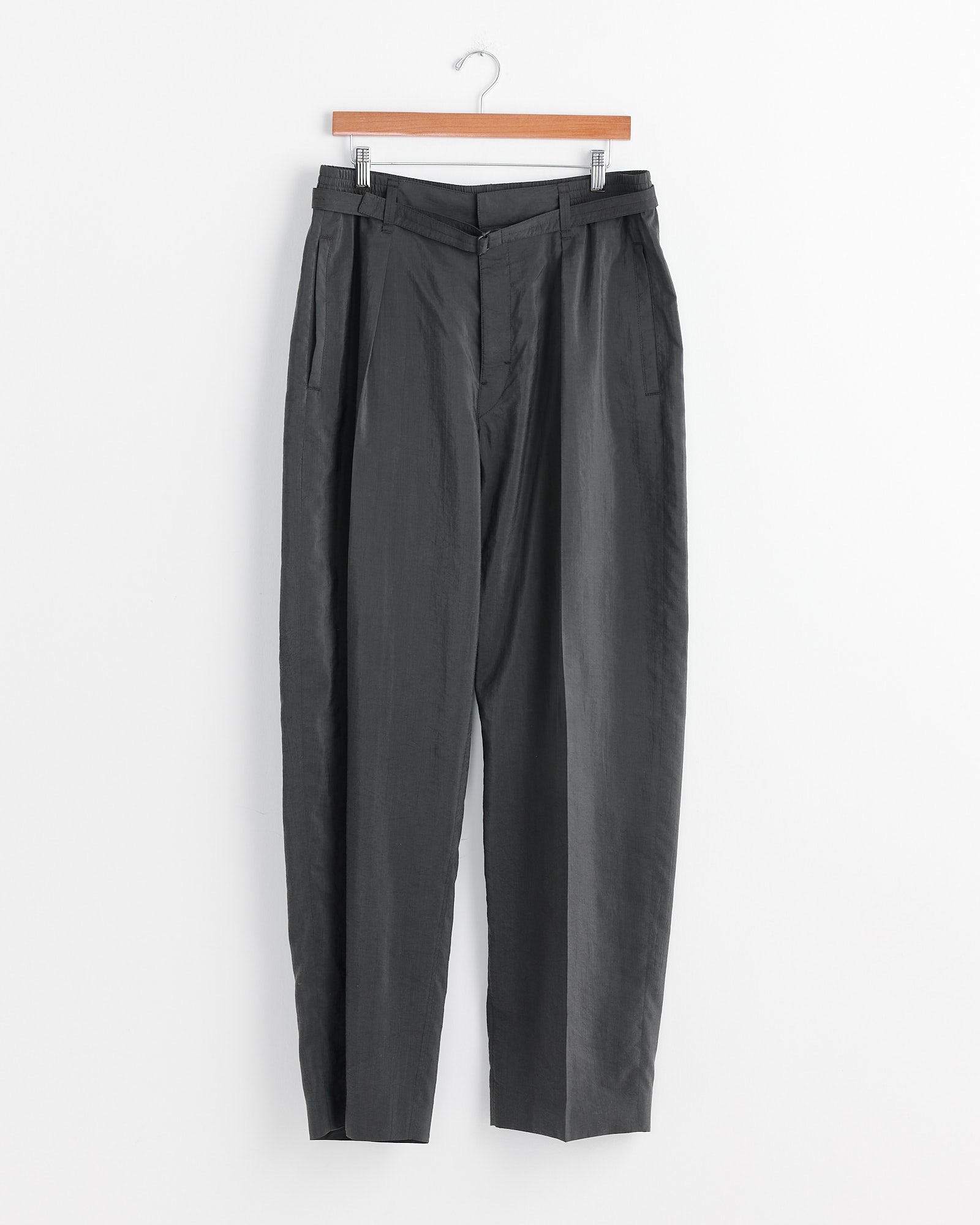 Belted Relaxed Pant in Dark Espresso - Main Image