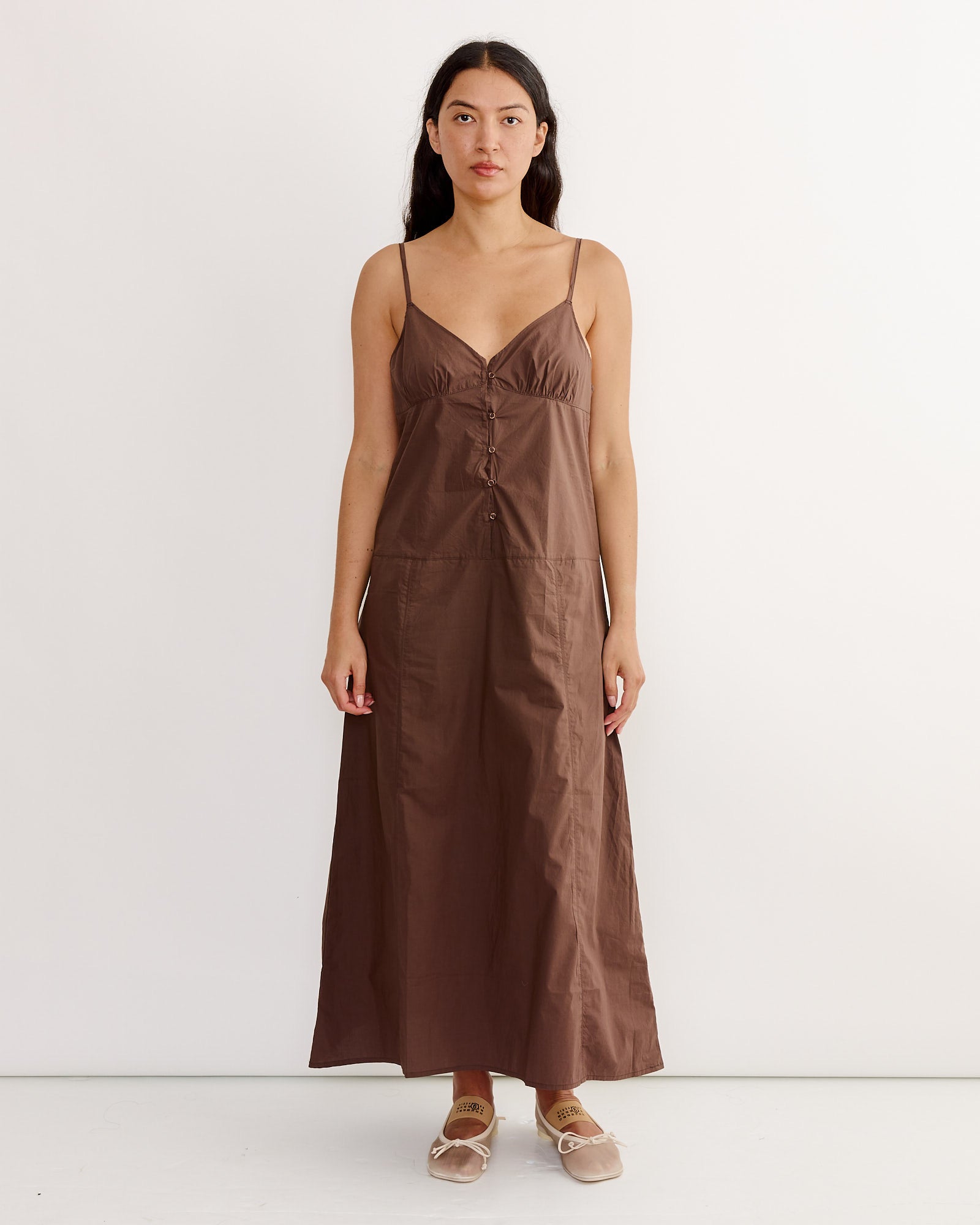 Double Seam Dress in Chocolate Double Seam Dress in Chocolate