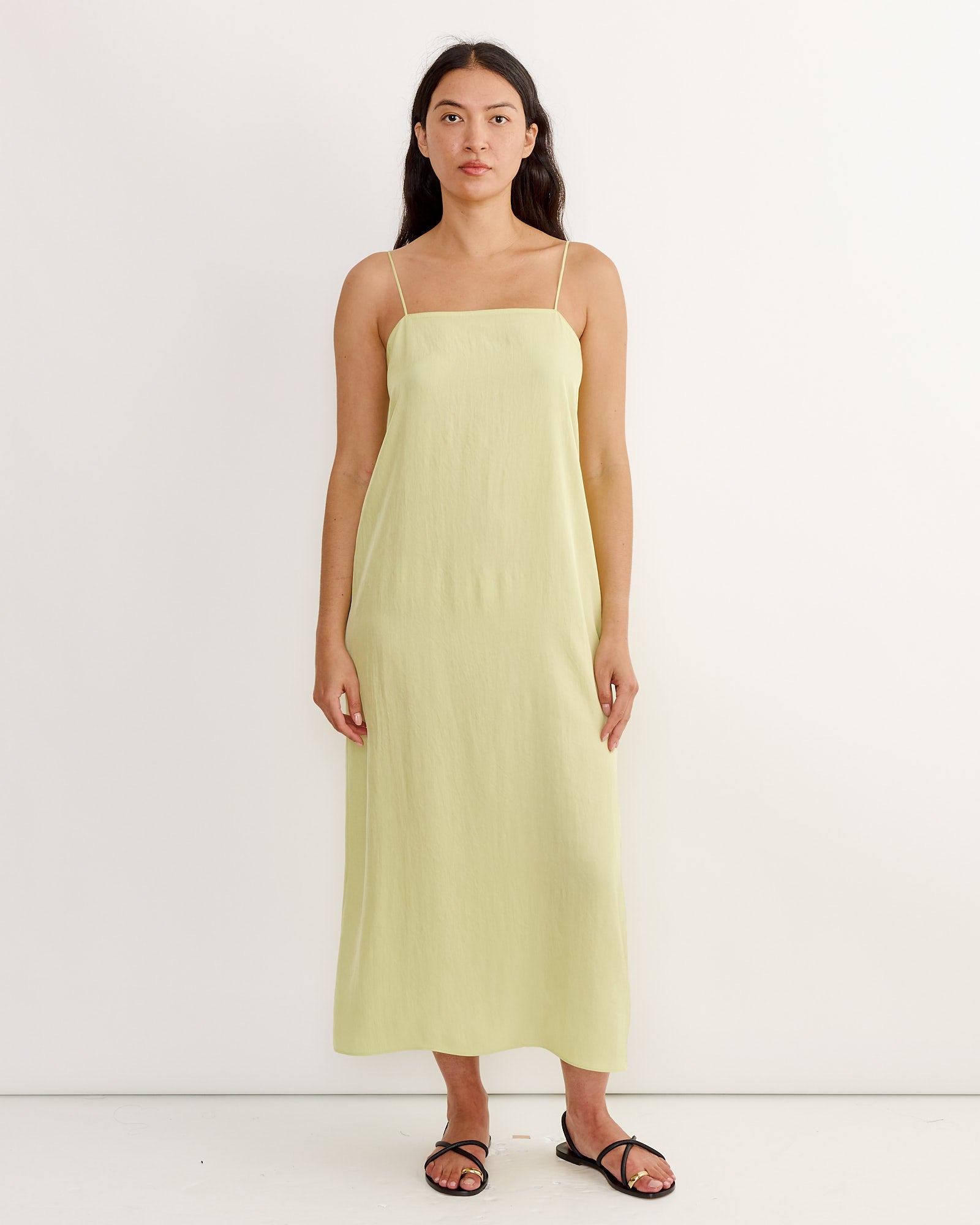 celery bridesmaid dresses Cowl Back Crepe Bridesmaid Dress