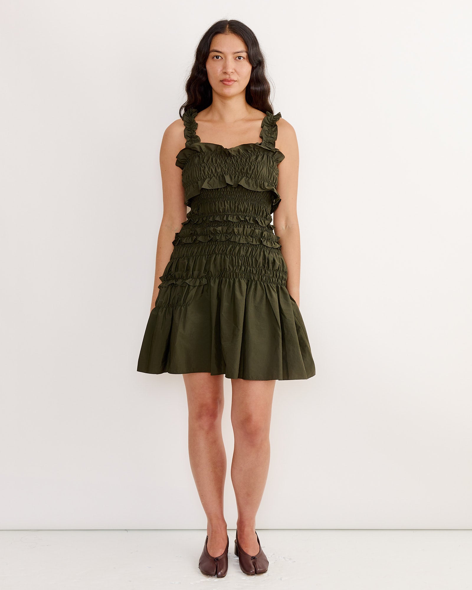 Oona Dress in Forest Green Oona Dress in Forest Green