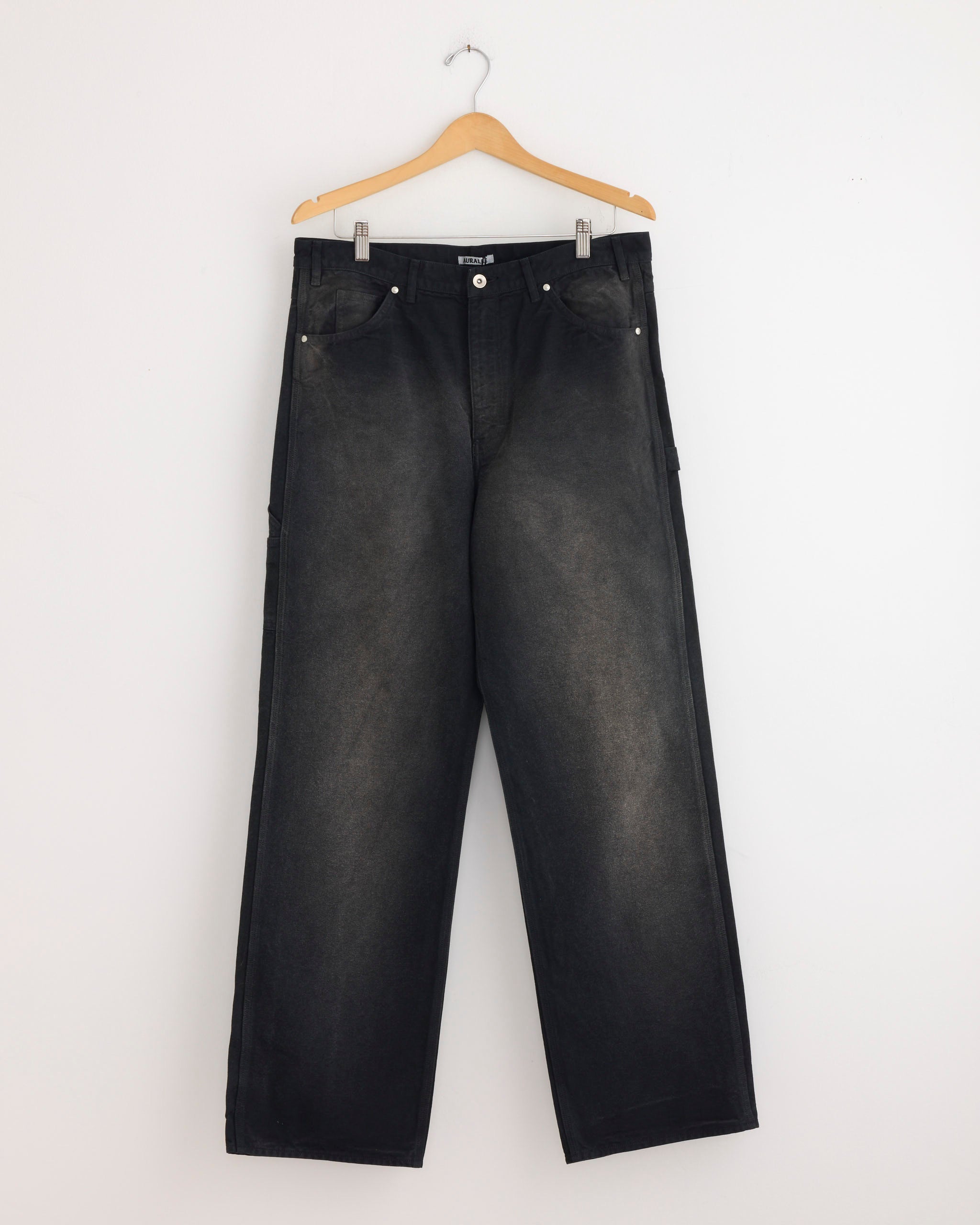 Dyed Duck Painter Pant in Faded Black