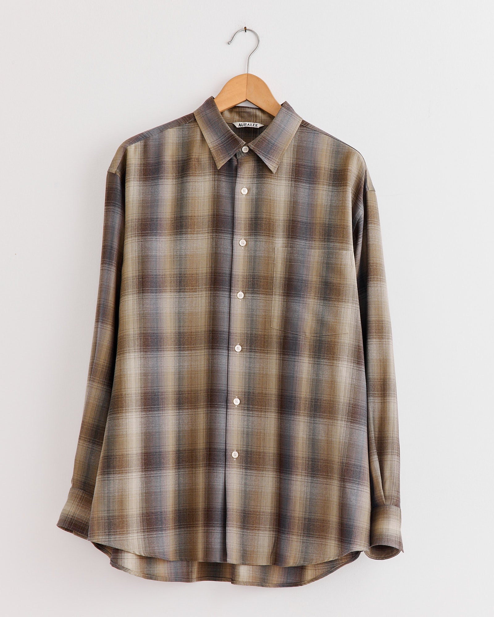 23ss SUPER LIGHT WOOL CHECK SHIRT 3 Light Wool Check Shirt in