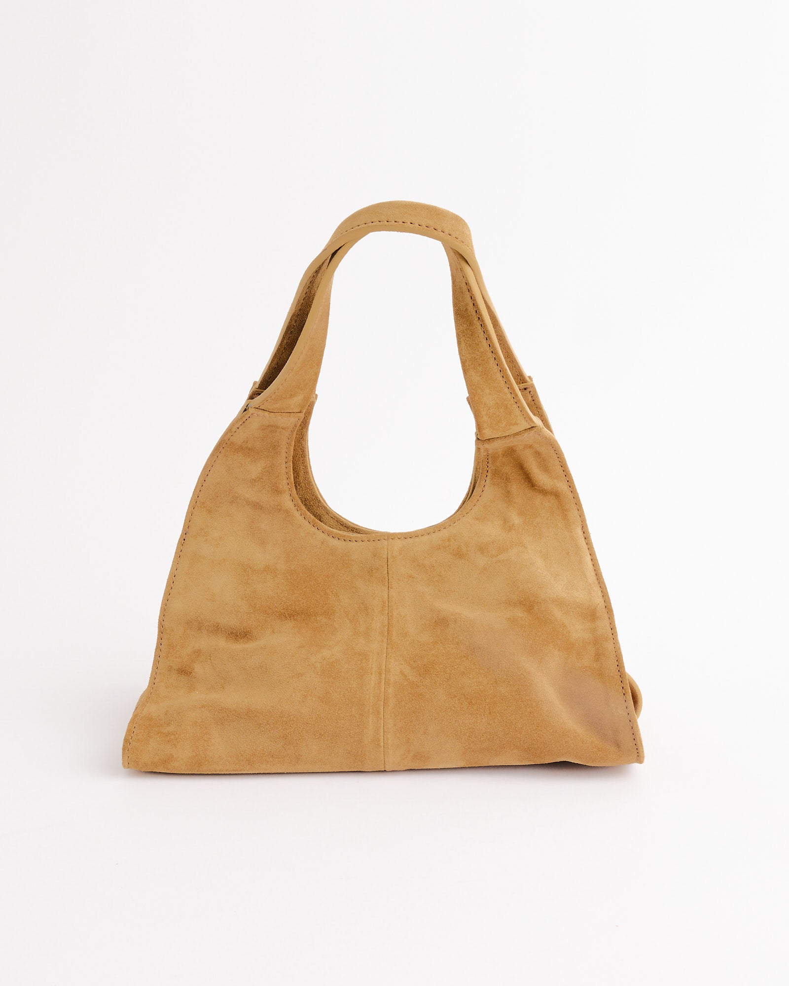 andmary Mary quilting suede bag　camel Mini Maria Suede Bag