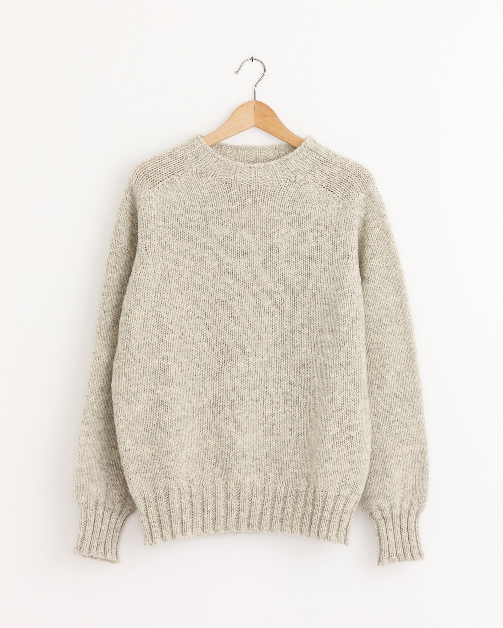 Chunky Seamless Crewneck in Natural