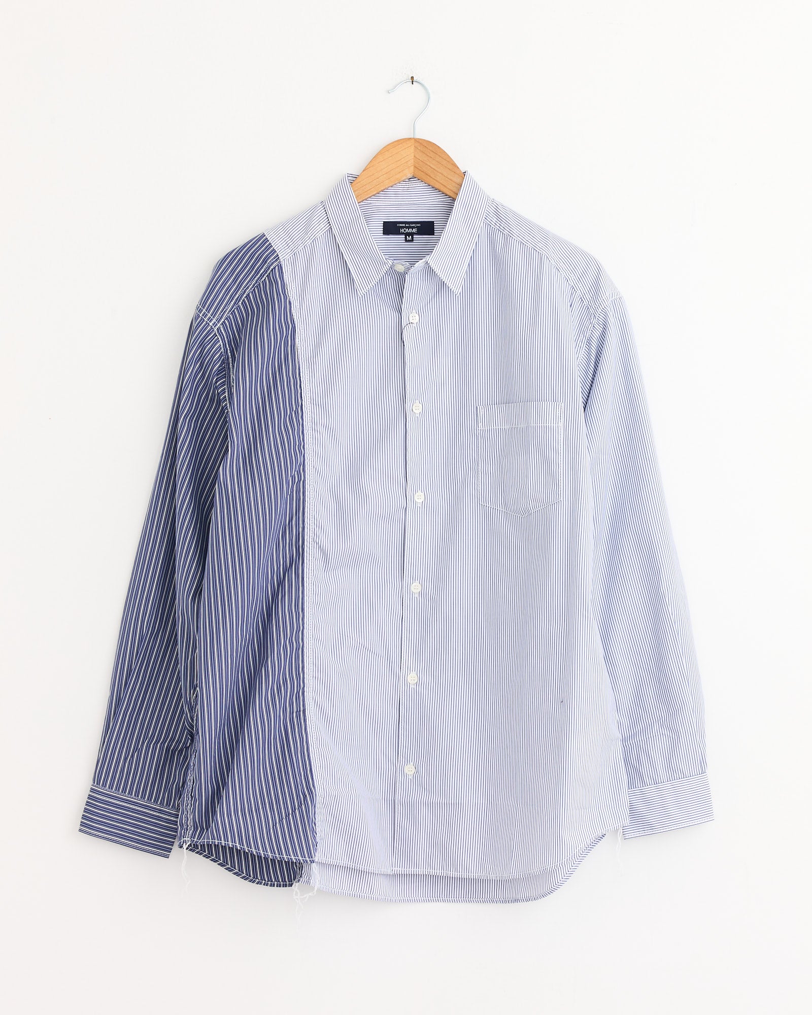Striped Shirt in White/Navy