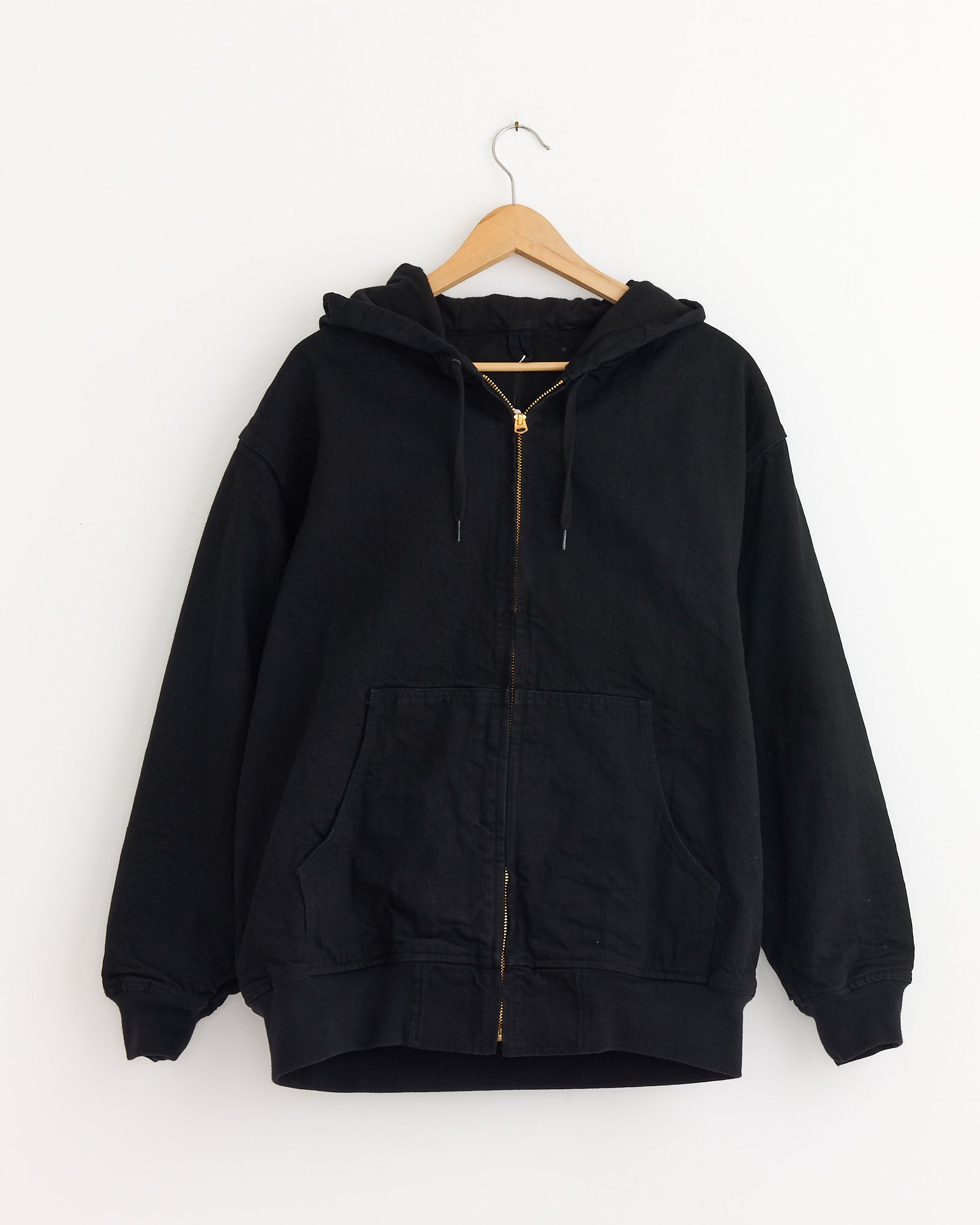 ジャケット・アウター COMOLI 25AW BLACK DENIM ZIP PARKA size1 COMOLI (コモリ) ブラックデニム ジップパーカ