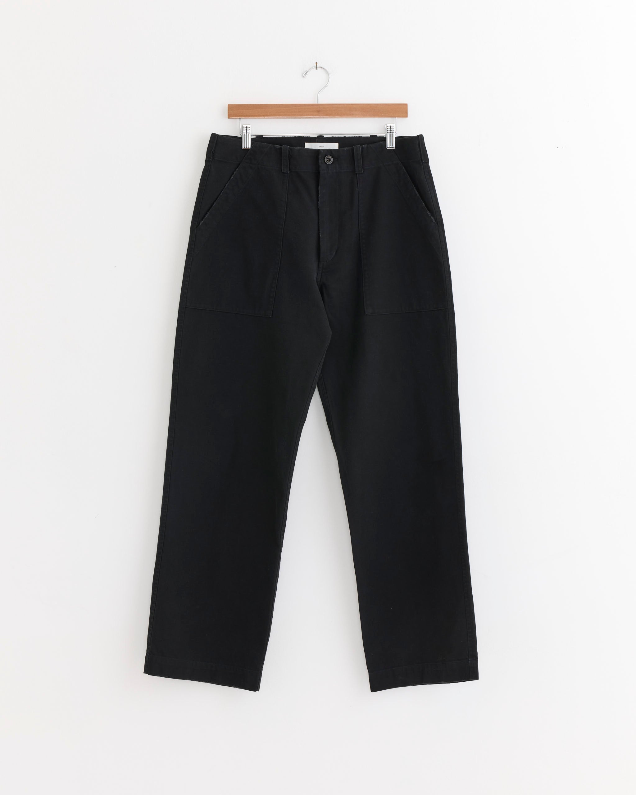Toyon Pant in French Cotton Twill Black