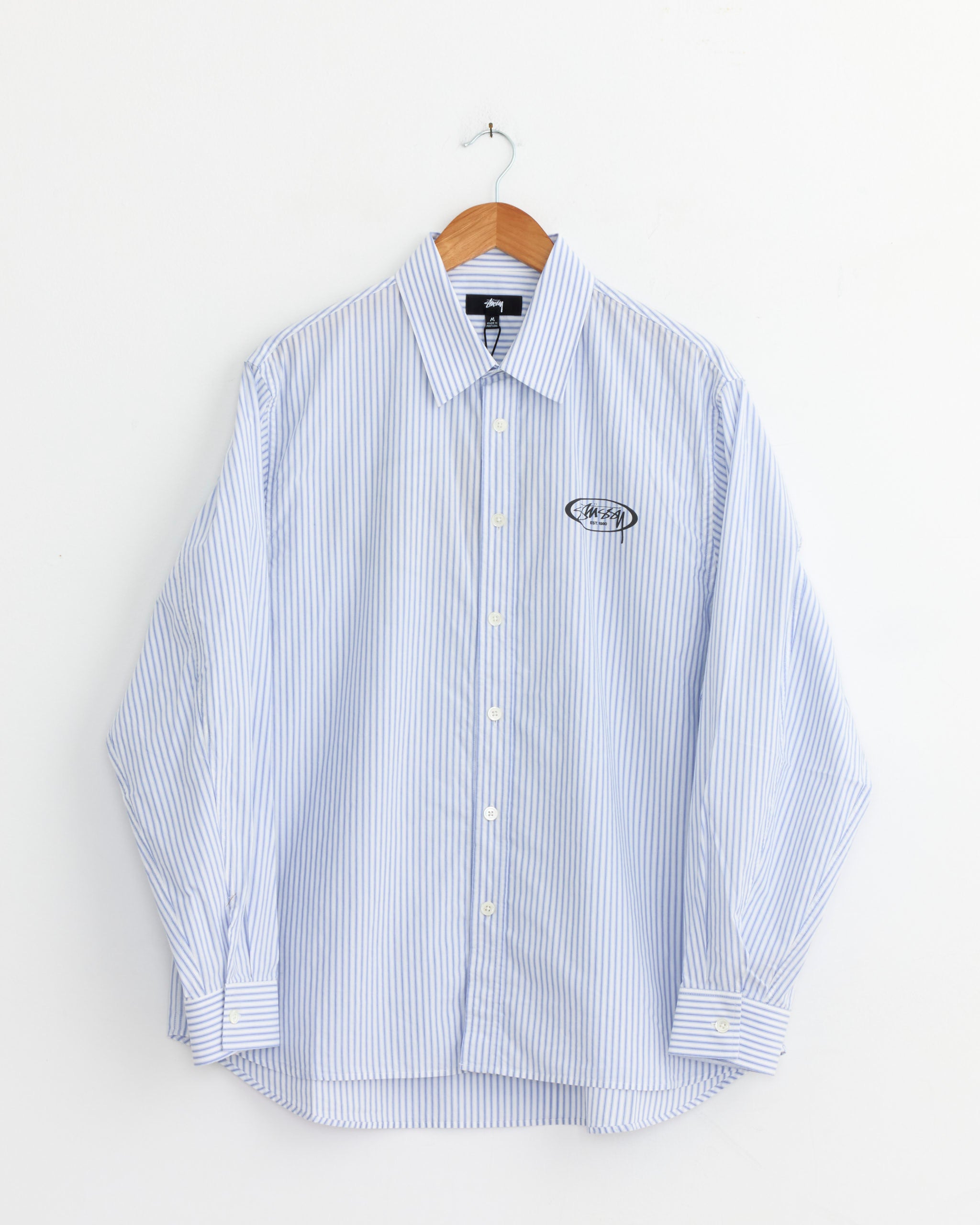 Standard Logo Shirt in Blue Stripe