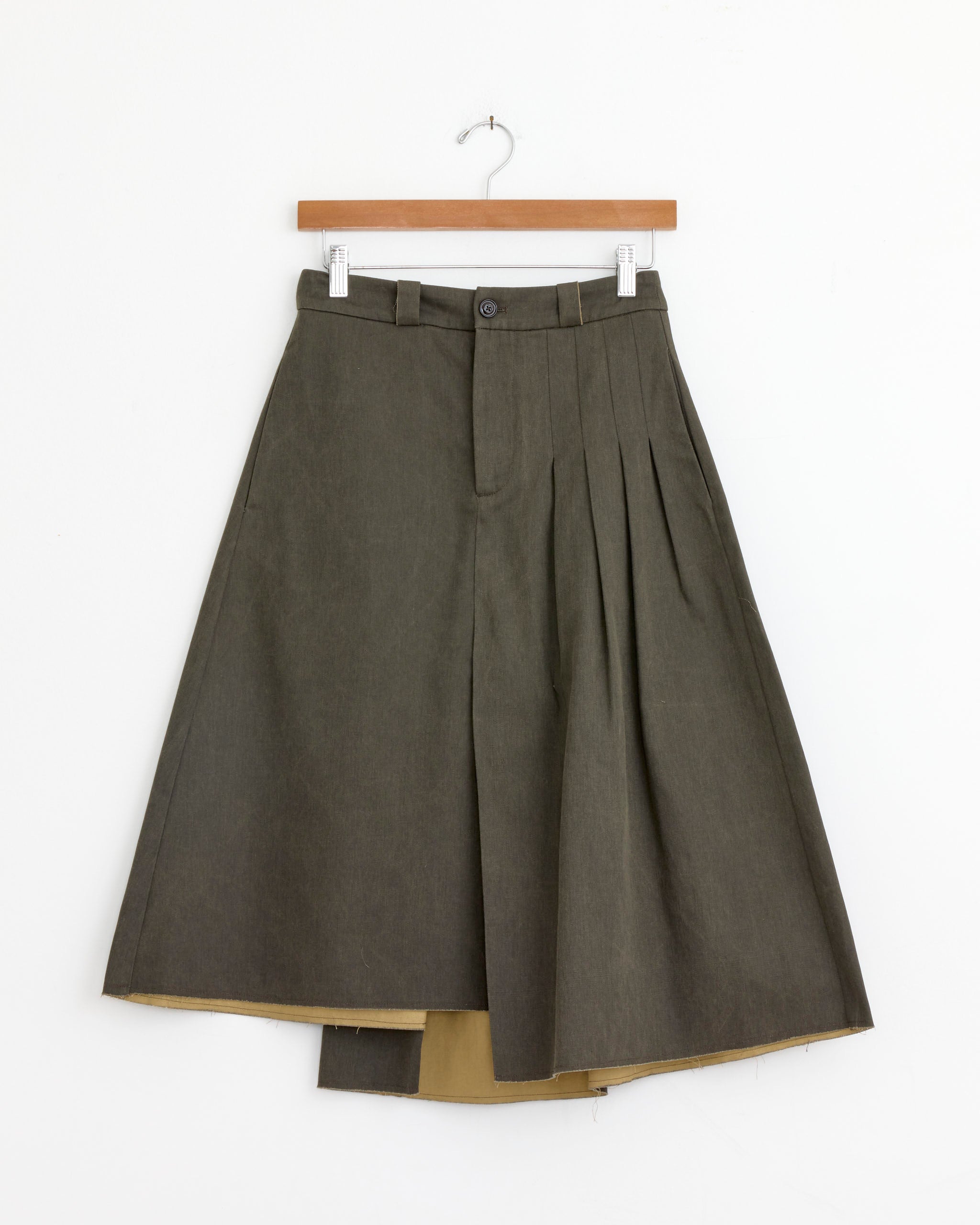 Origami Skirt in Antique Mudd